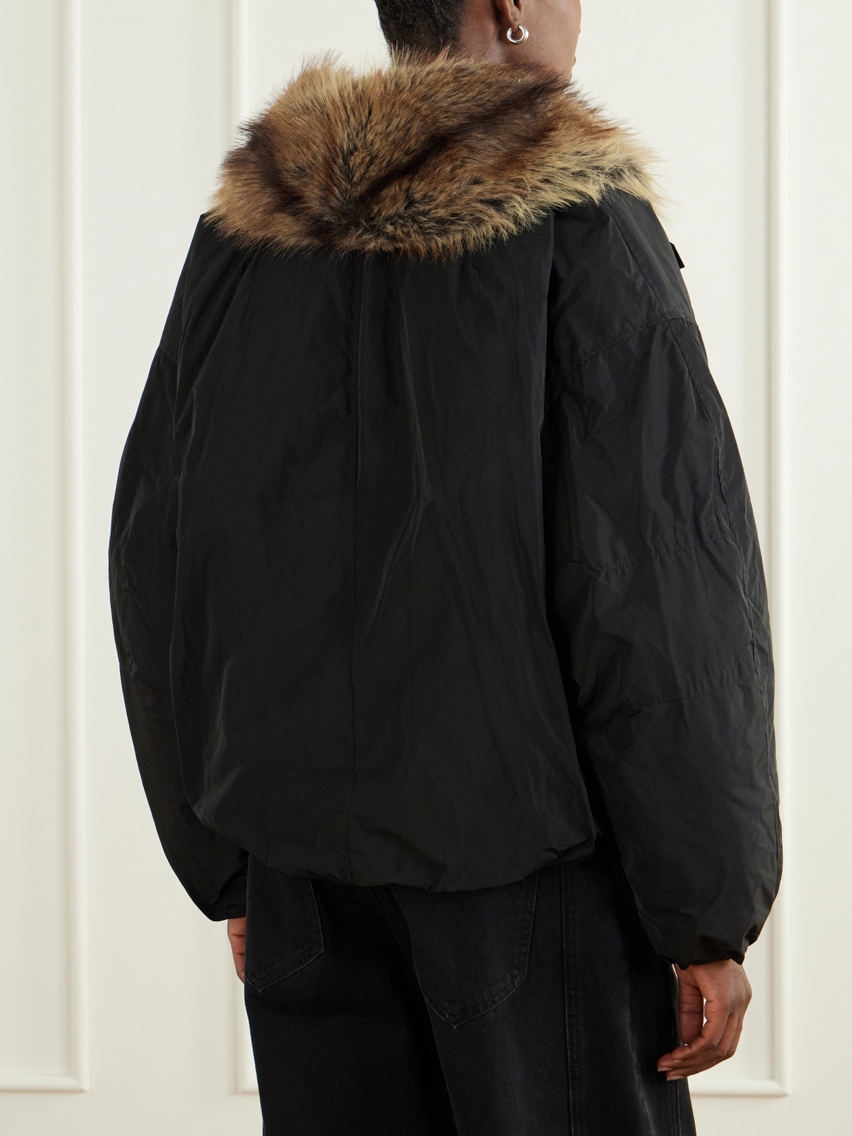 Charone Reversible Plush-Trimmed Jacket