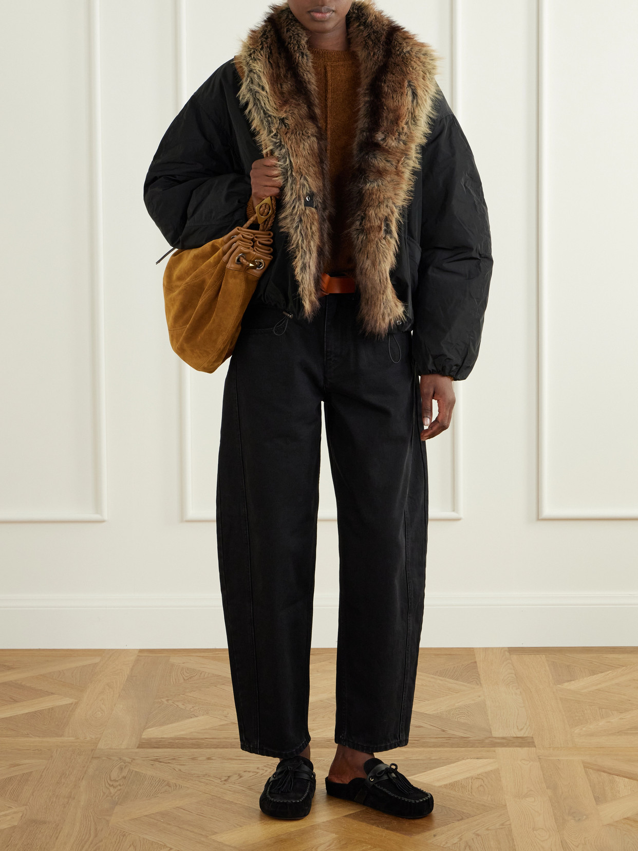 Charone Reversible Plush-Trimmed Jacket