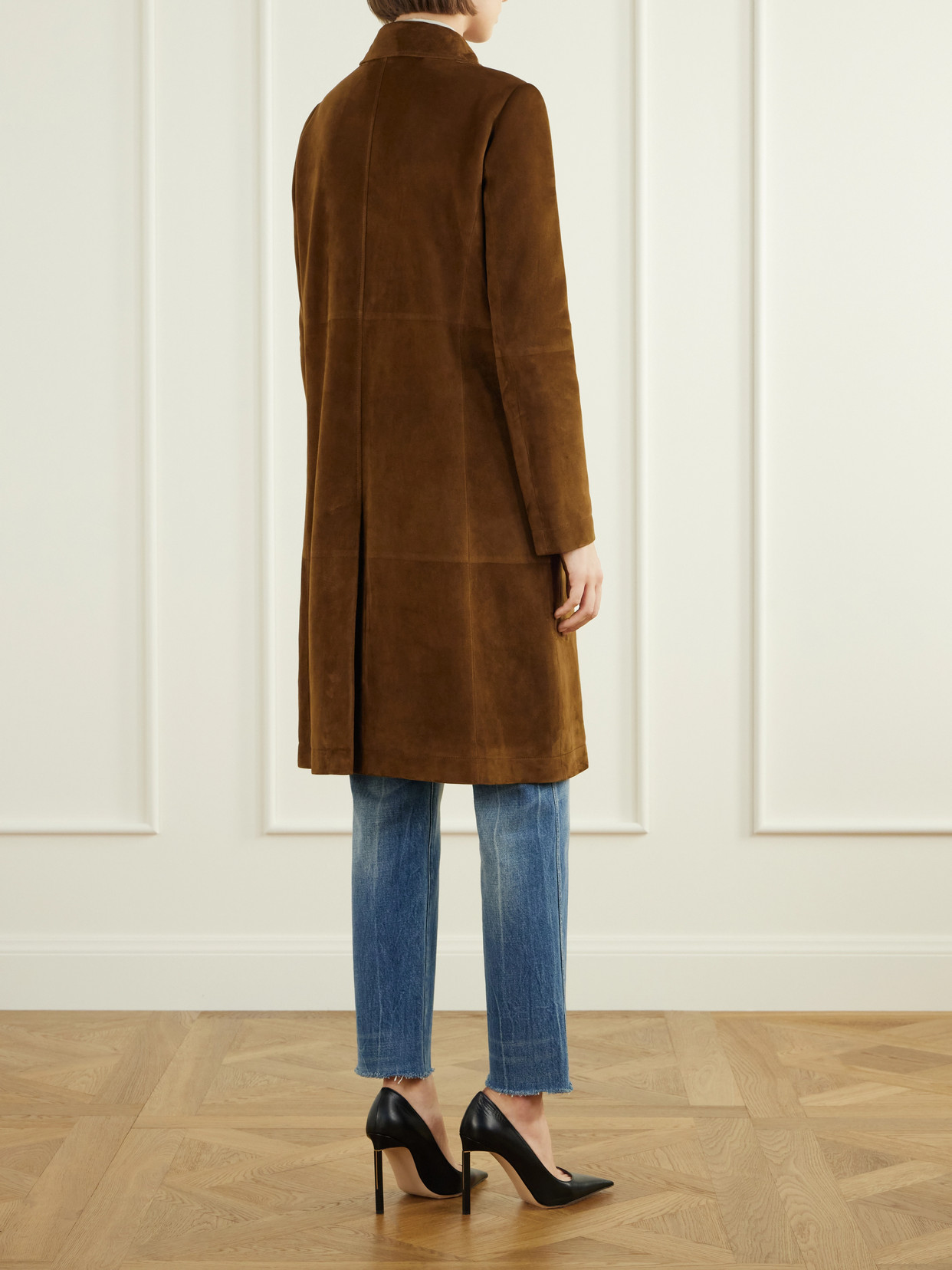 Suede Mackintosh Coat