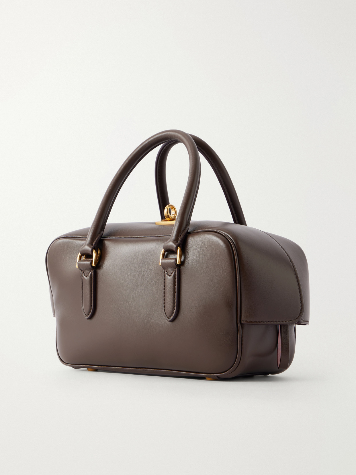 Le 7 Bowling Full-Grain Shoulder Bag