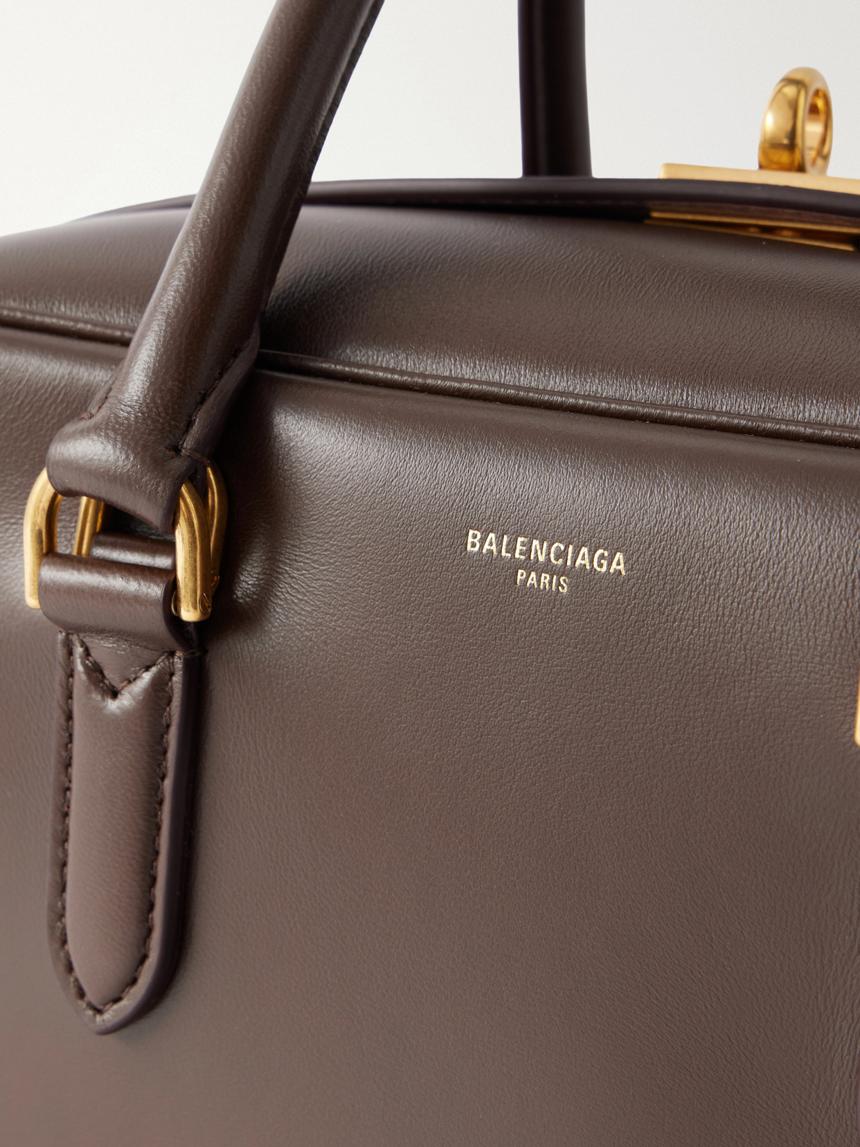 Le 7 Bowling Full-Grain Shoulder Bag
