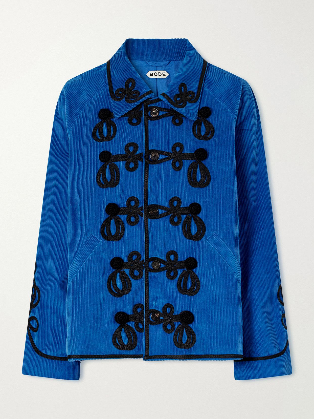 Stagecoach Embellished Embroidered Cotton-Corduroy Jacket
