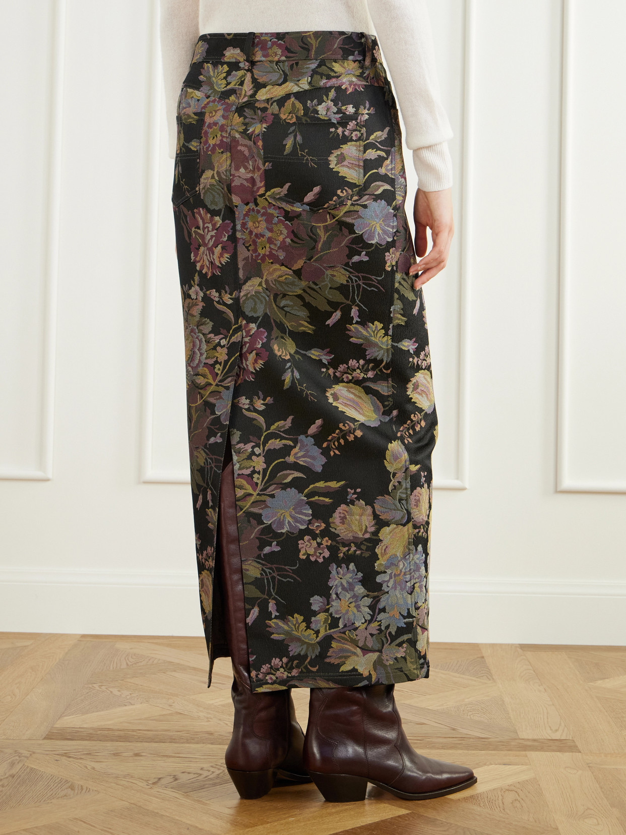 Collection - Fontaine Floral-Print Silk-Blend Maxi