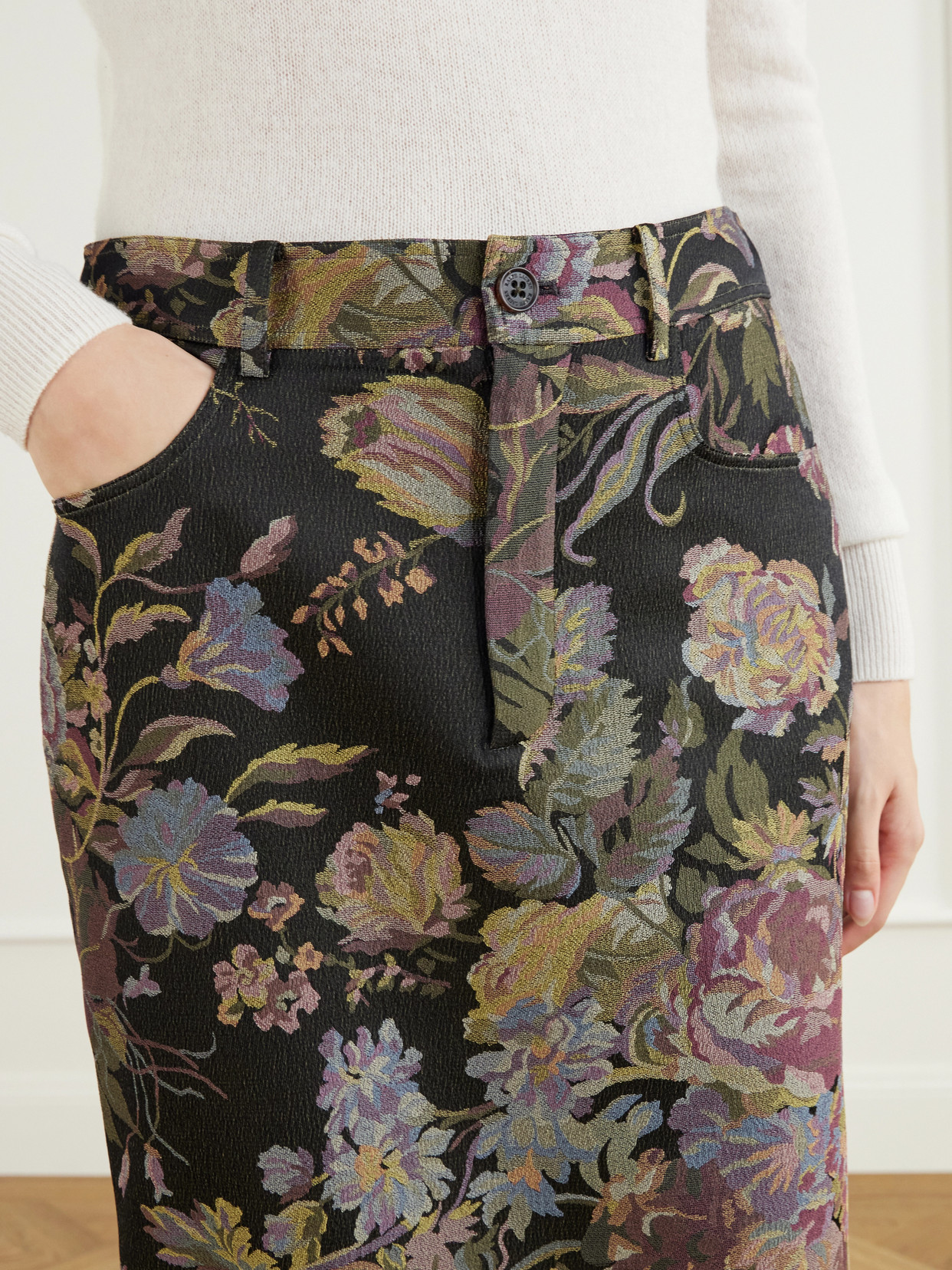 Collection - Fontaine Floral-Print Silk-Blend Maxi