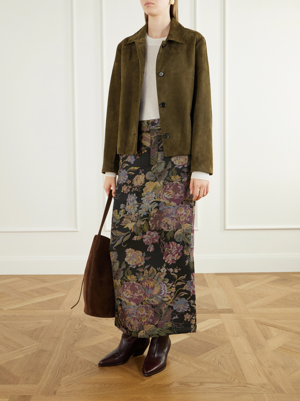 Collection - Fontaine Floral-Print Silk-Blend Maxi
