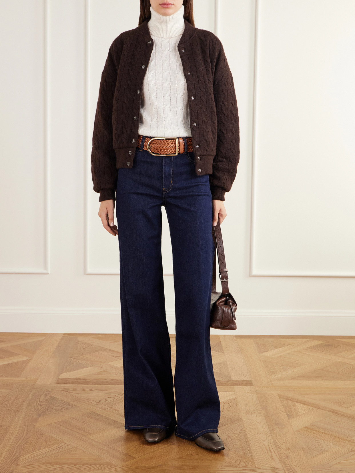 Collection - Turtleneck Cable-Knit Cashmere Sweater