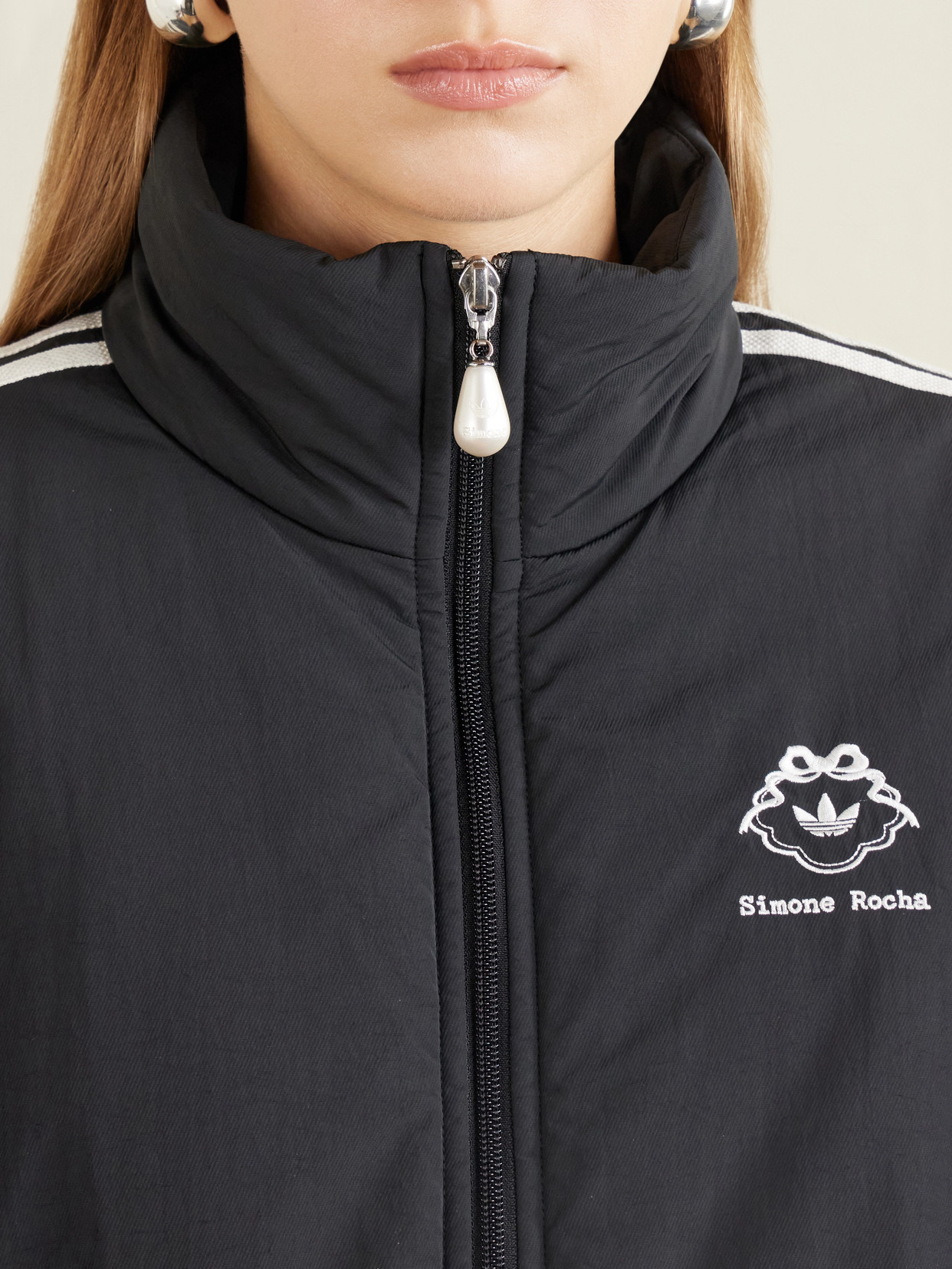 + Adidas Originals Firebird Logo-Embroidered Padded Jacket
