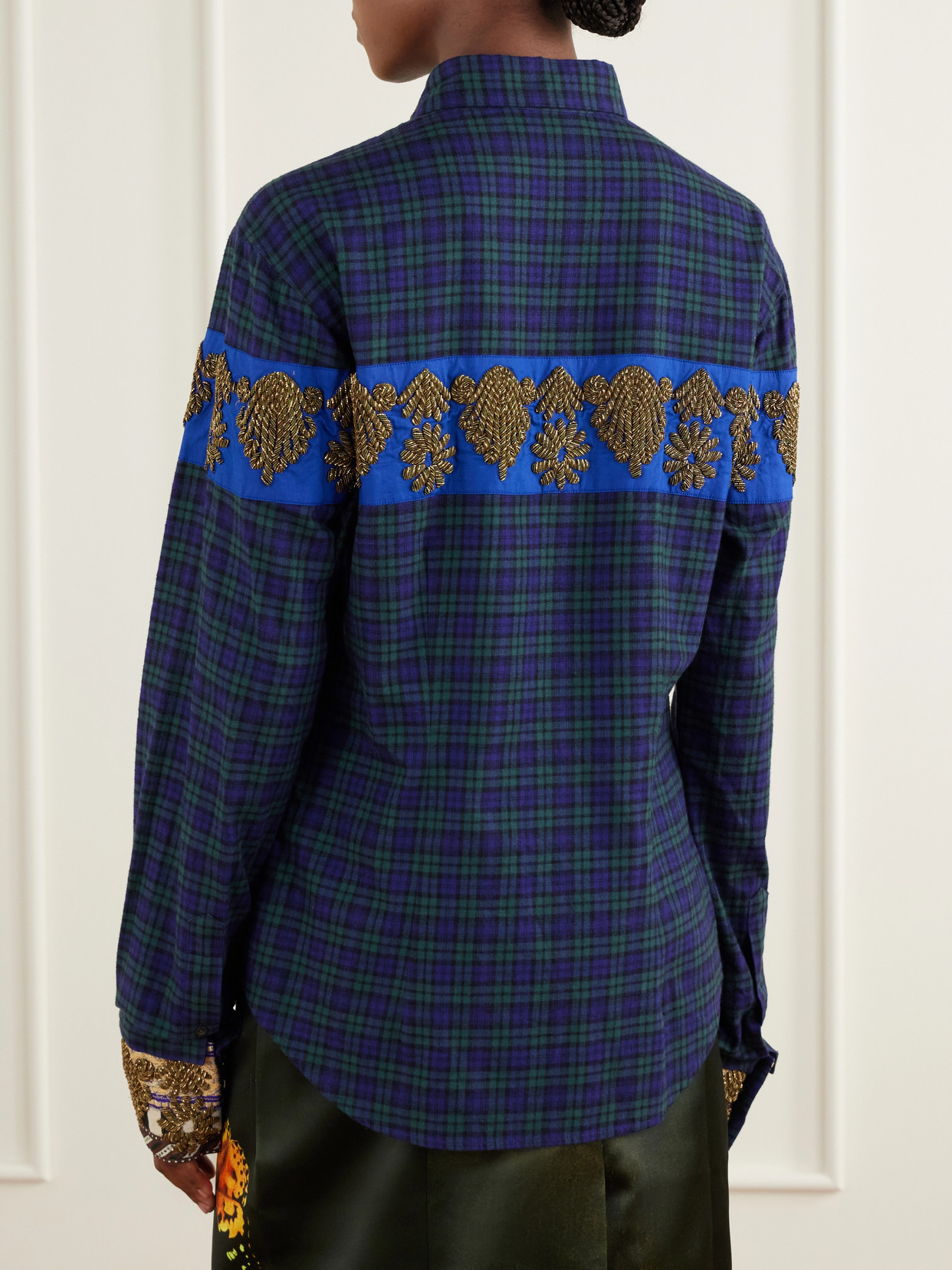 Checked Cotton-Flannel Shirt