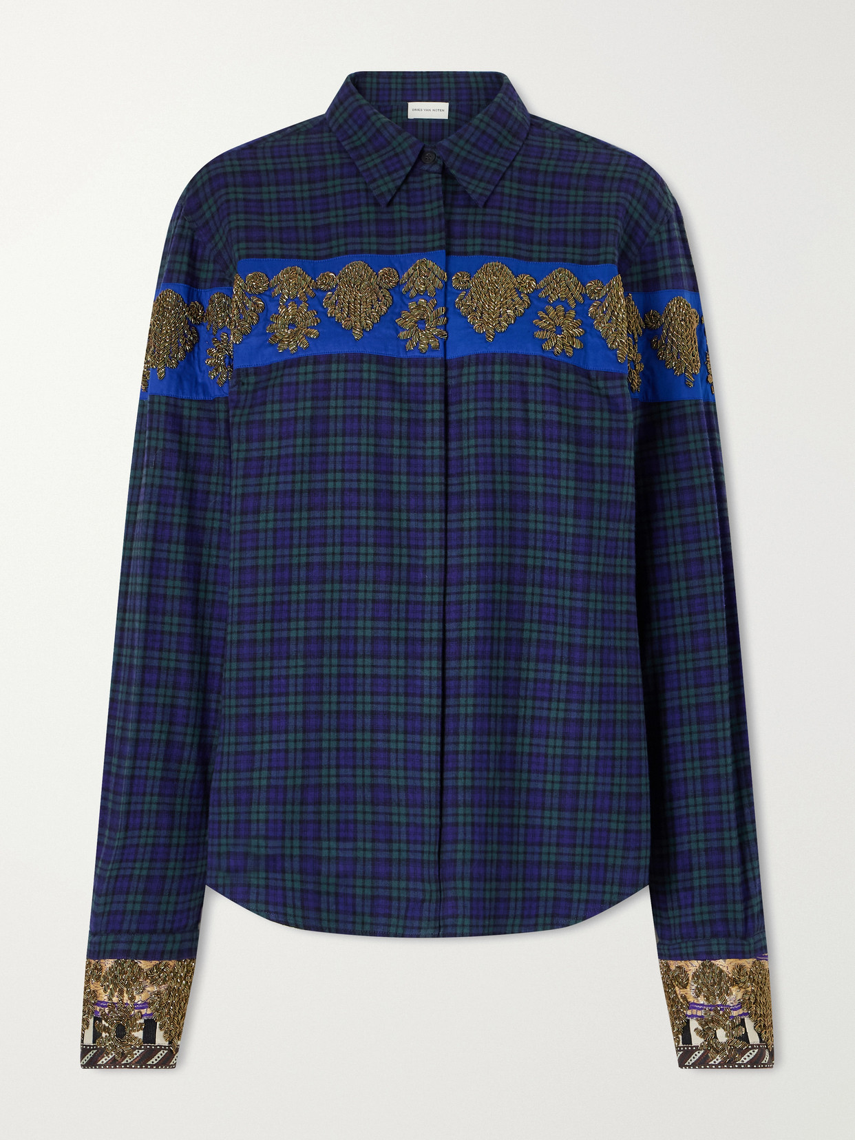Checked Cotton-Flannel Shirt