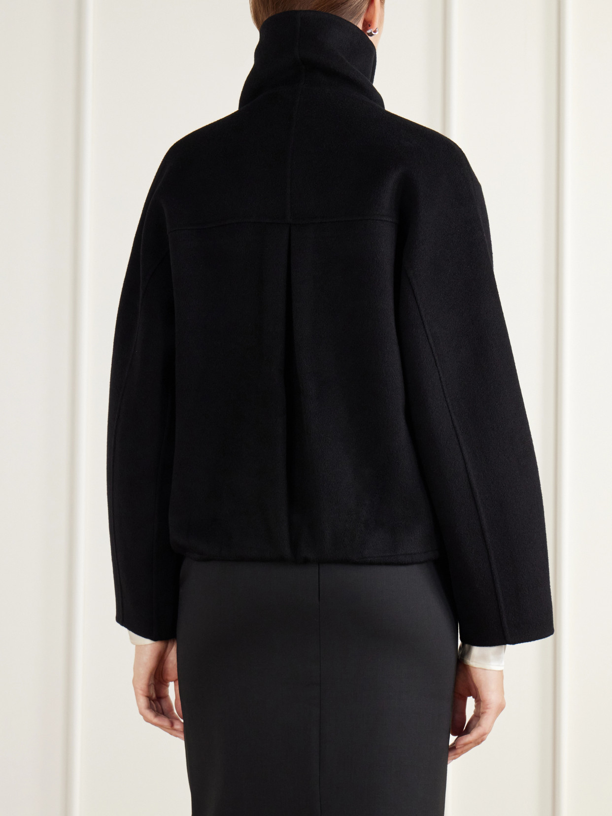 Lindy Brushed Wool-Blend Coat