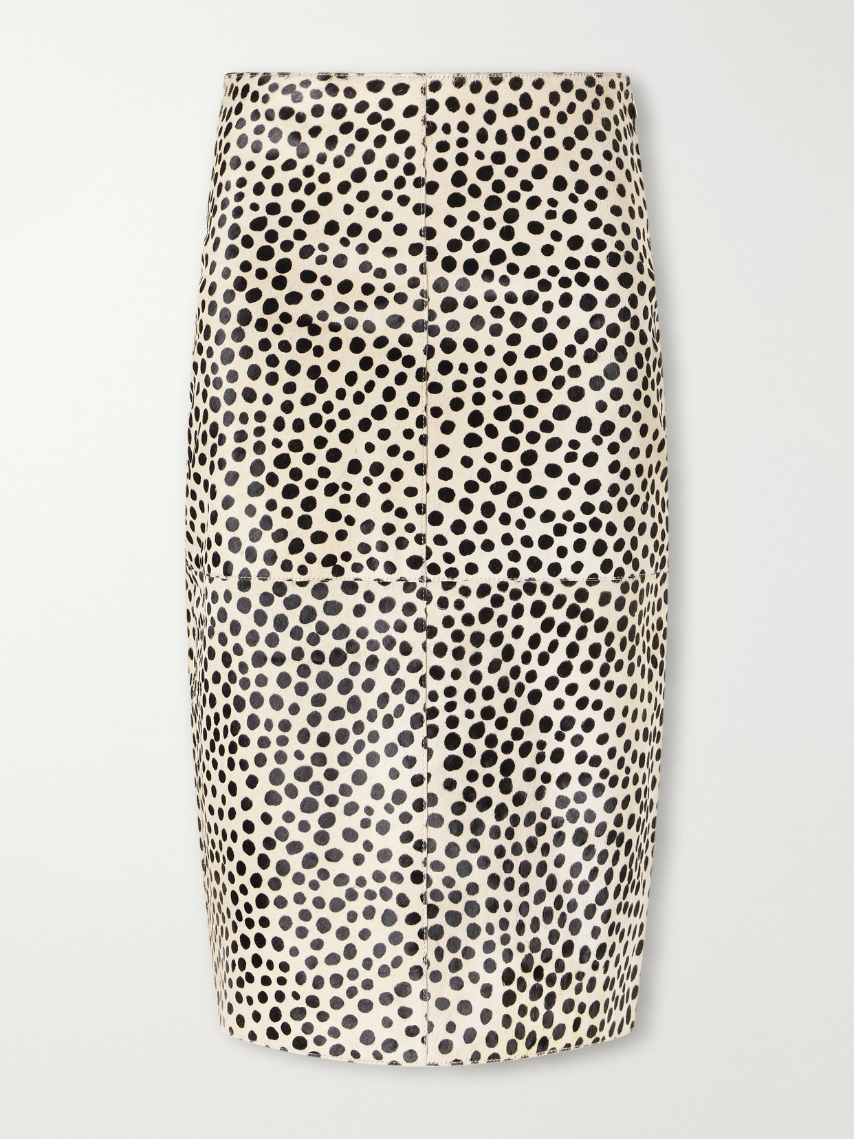 Róhe - Paneled Cheetah-Print Calf Hair Knee-Length Skirt