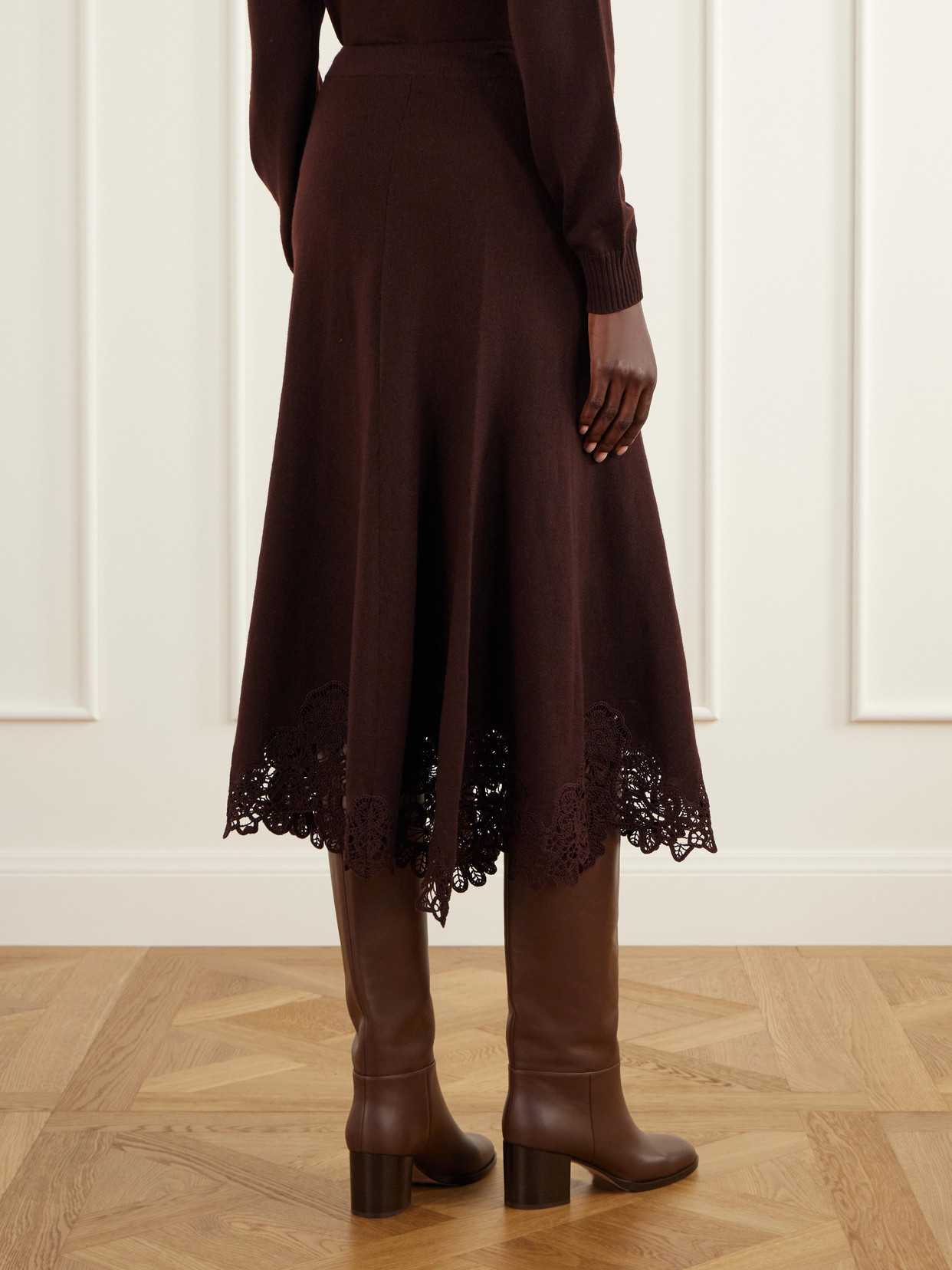 Valiant Lace-Trimmed Midi