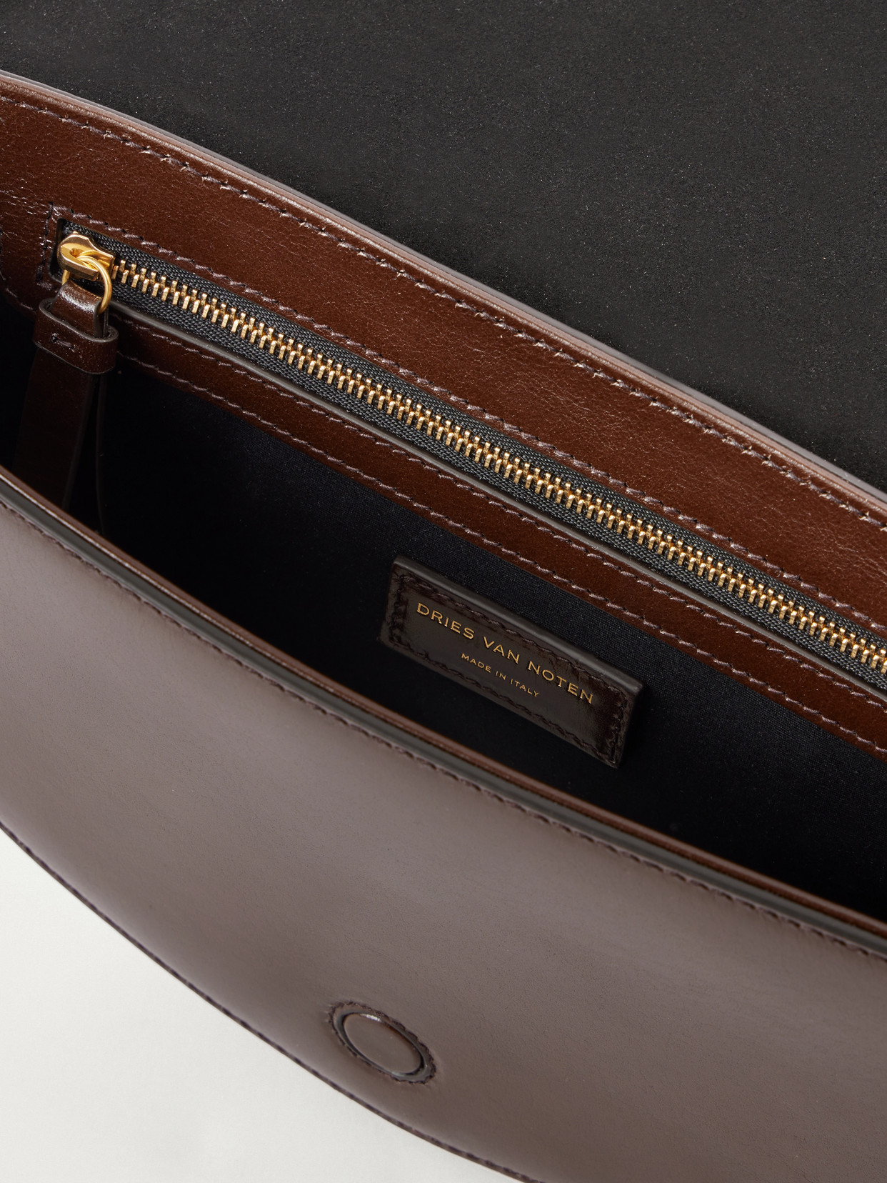 Embellished Fabric-Trimmed Shoulder Bag