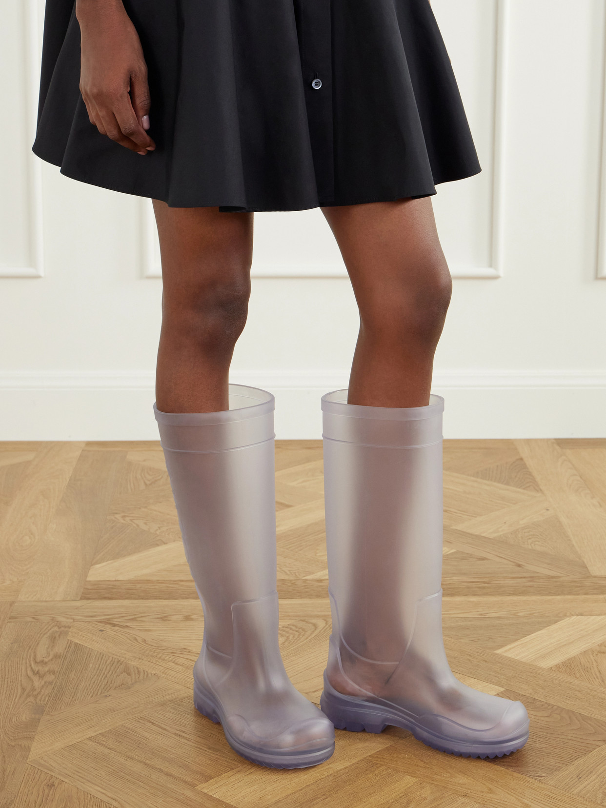 Storm Logo-Embossed Rubber Knee Boots