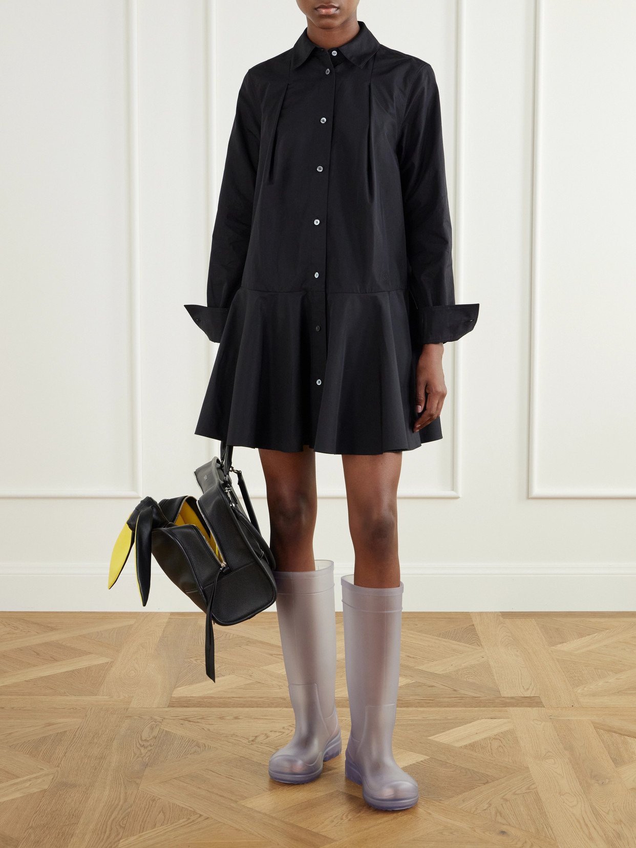 Storm Logo-Embossed Rubber Knee Boots