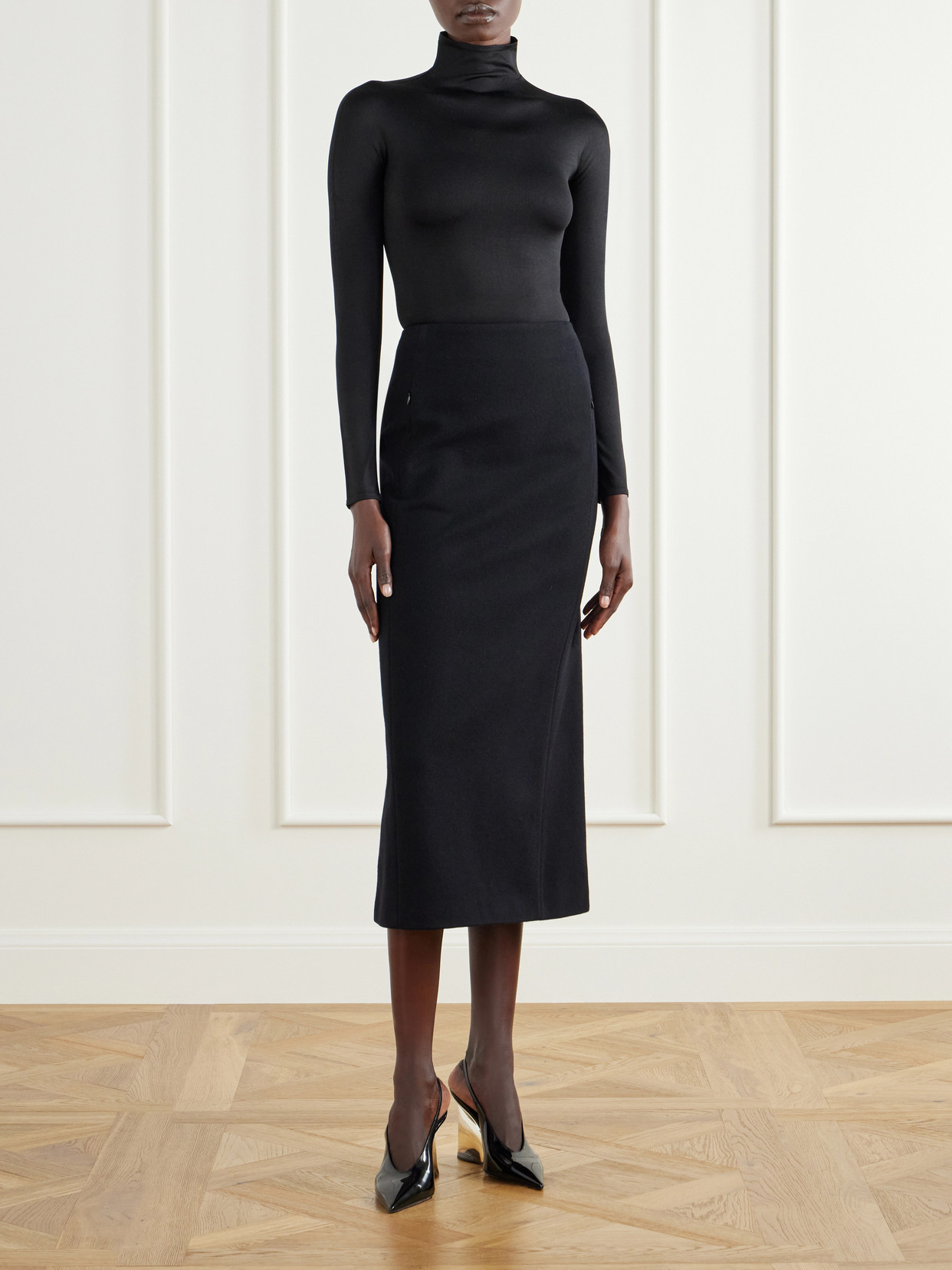 Alaïa - Wool-Felt Midi