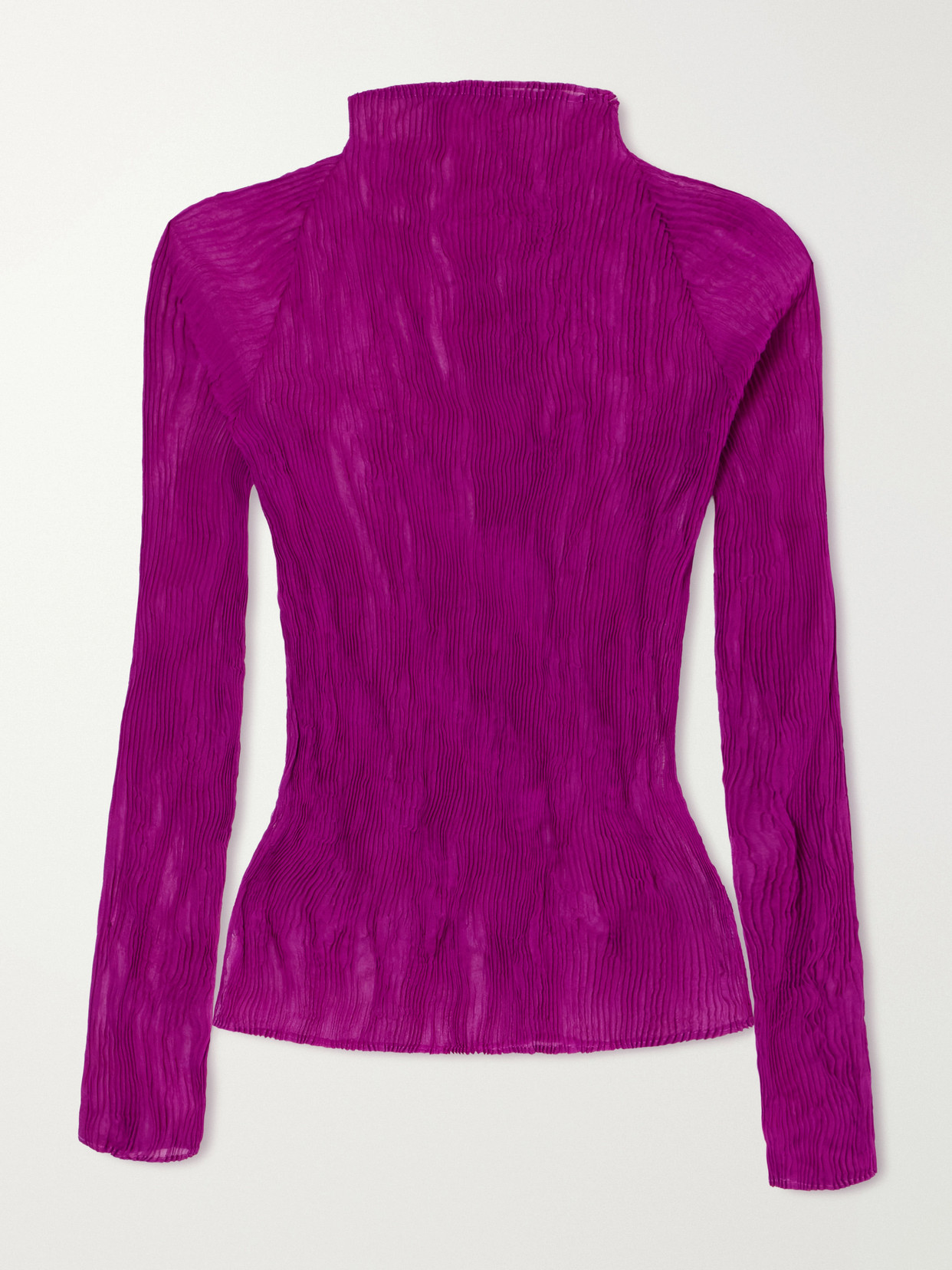 Twist Plissé-Chiffon Top