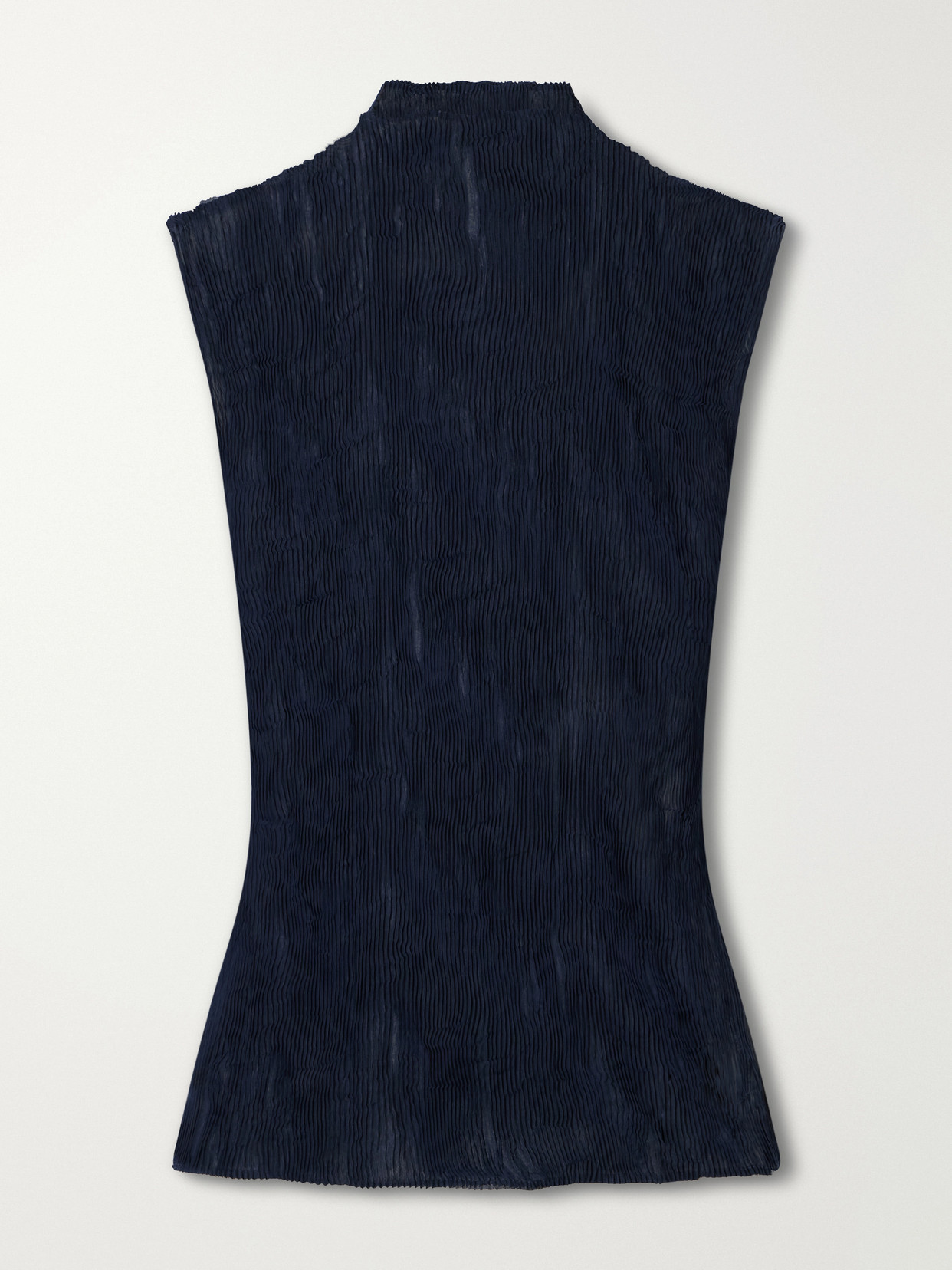 Twist Plissé-Chiffon Top