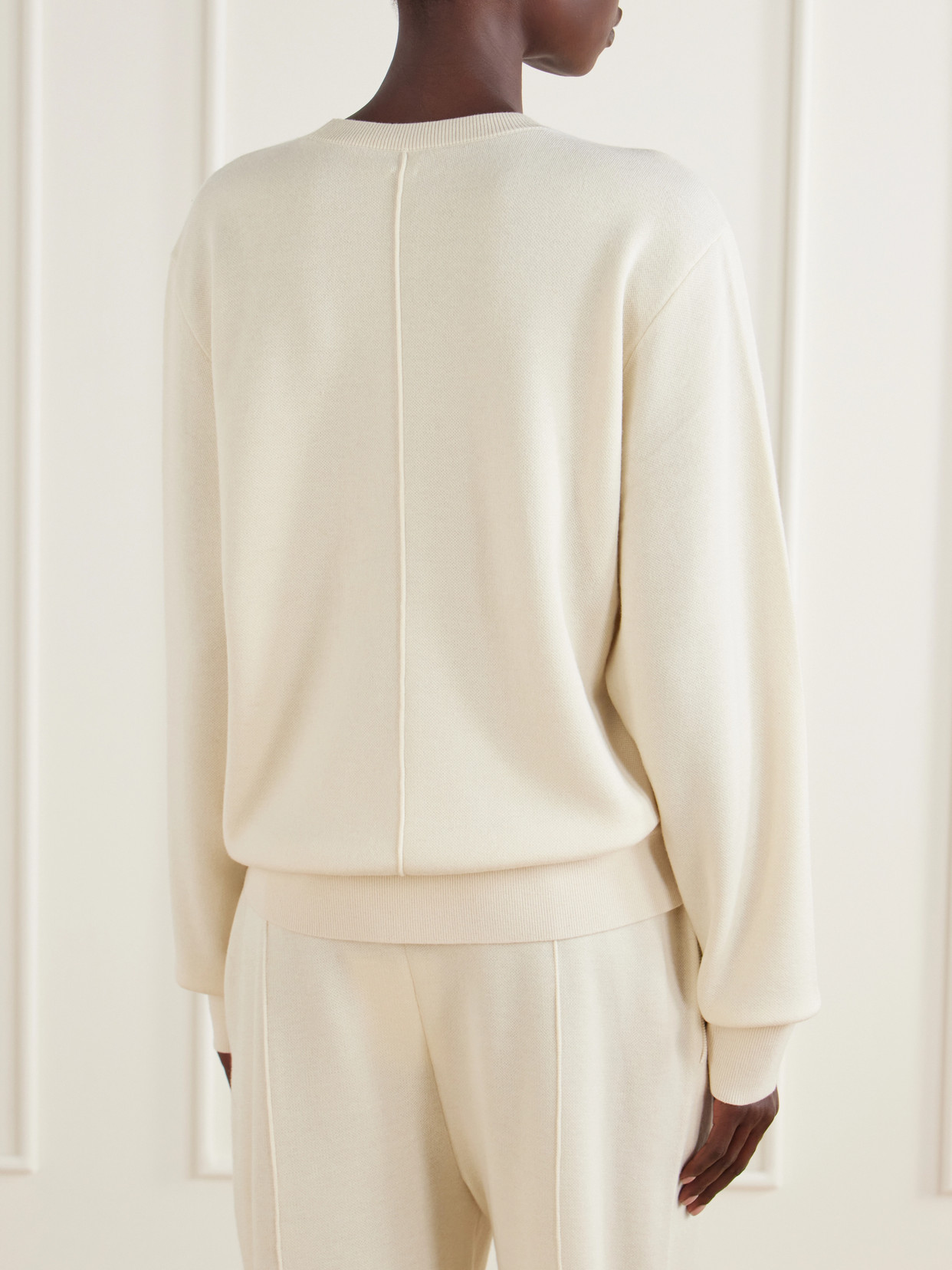Pintucked Sweatshirt
