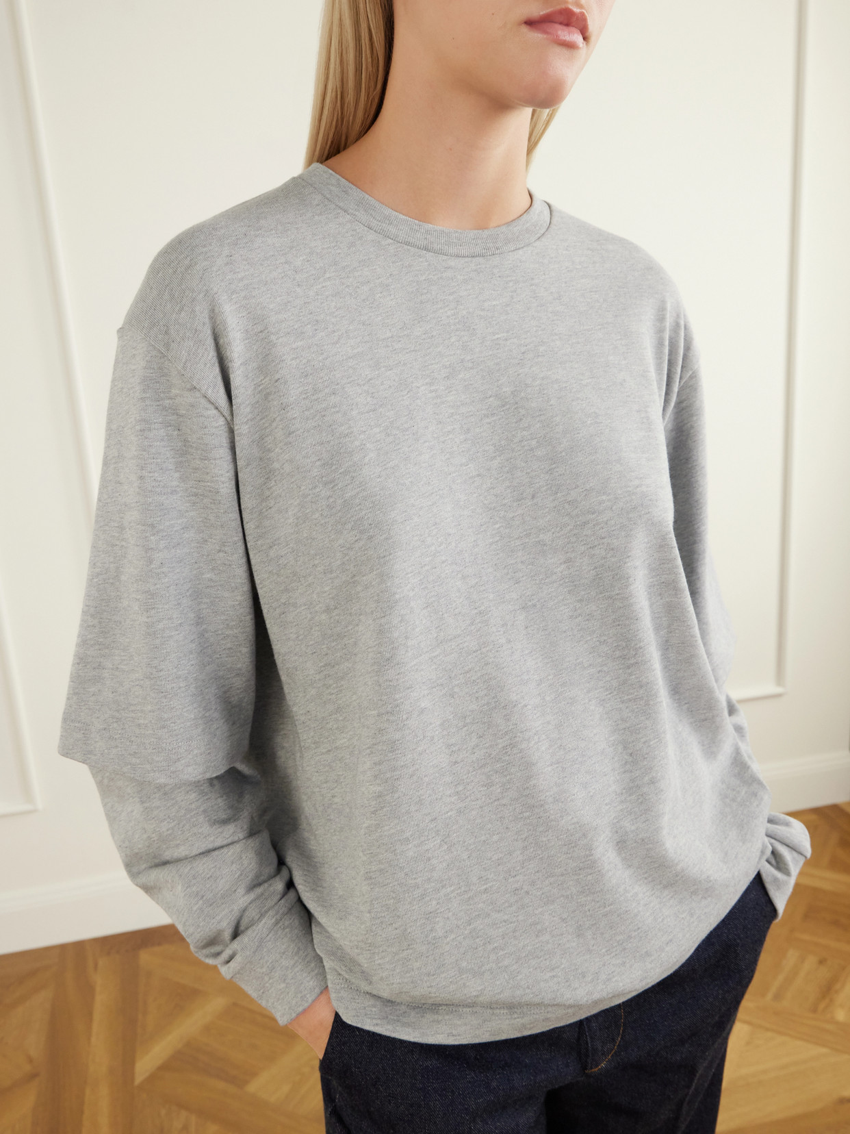 Perfect T Layered Cotton-Jersey T-Shirt