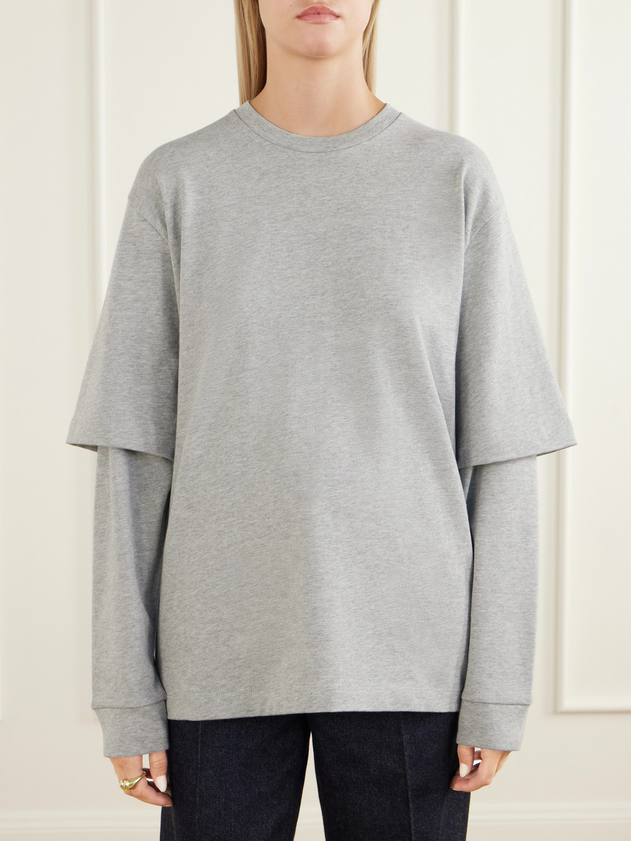 Perfect T Layered Cotton-Jersey T-Shirt