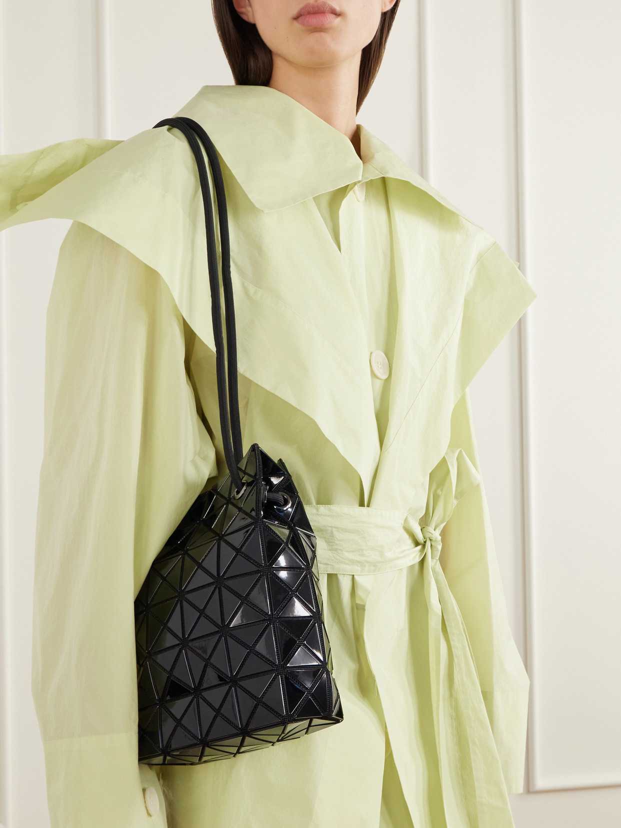 Wring Glossed Shoulder Bag