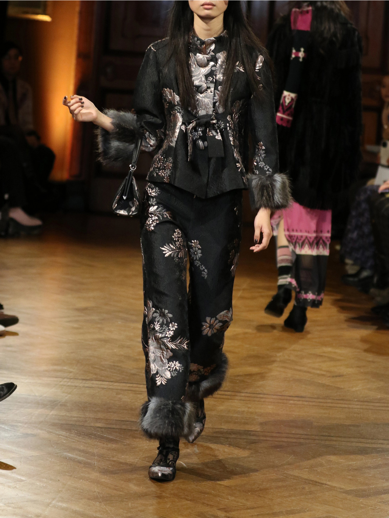 Arcadia Floral-Brocade Jacket
