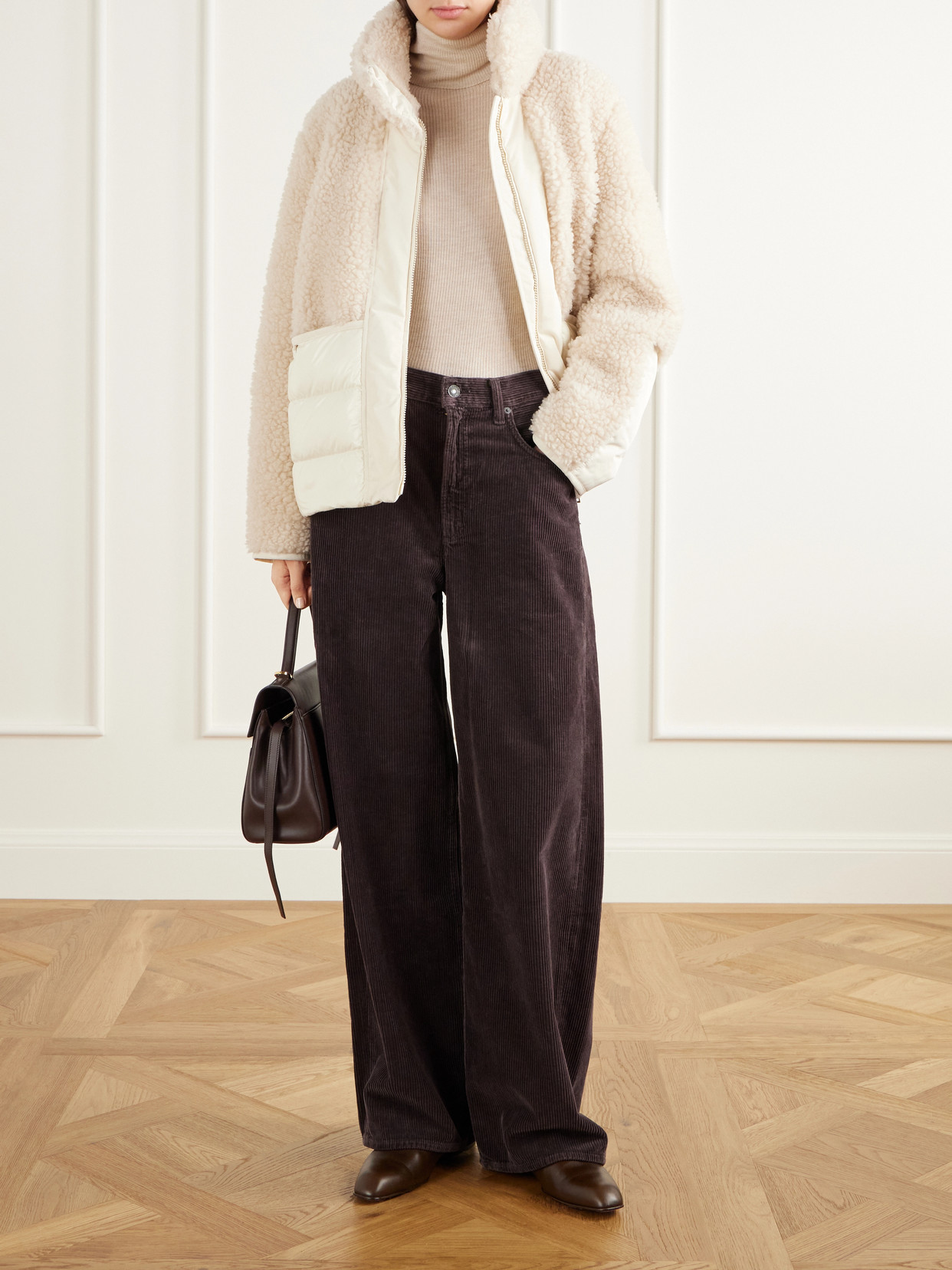 Glorieux Plush And Gabardine-Trimmed Shell Down Jacket
