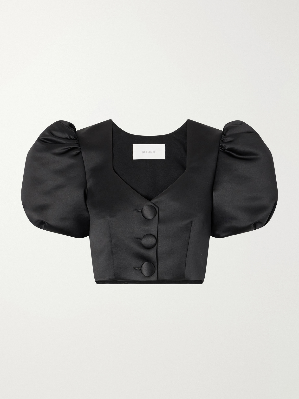 Cropped Gathered Blouse