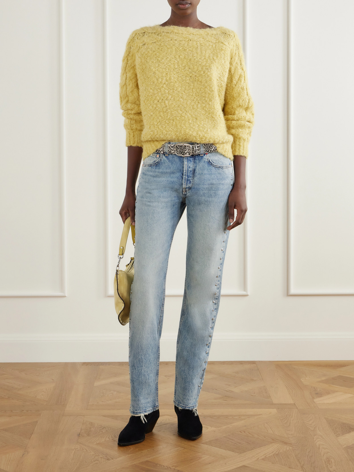Dayali Mid-Rise Straight-Leg Jeans