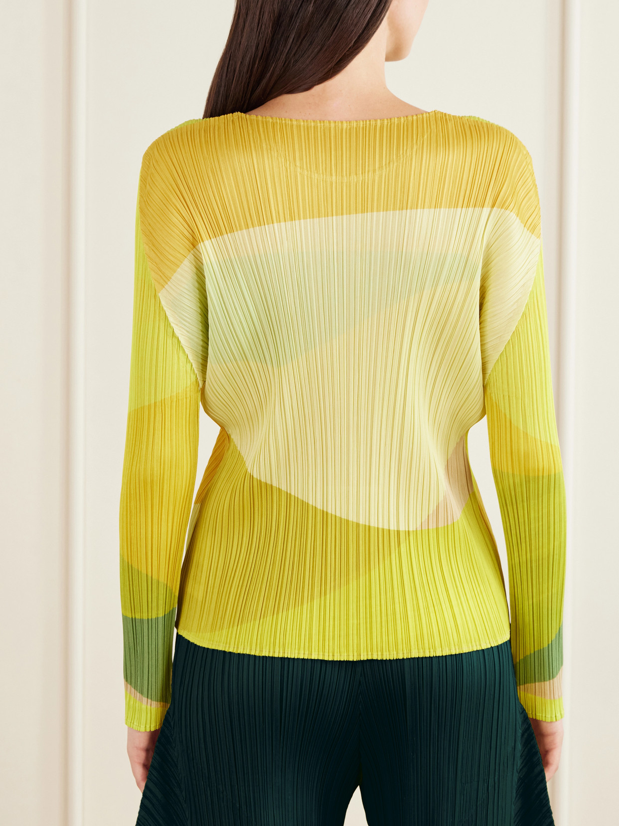 Issey Miyake - Orbit Printed Plissé Top