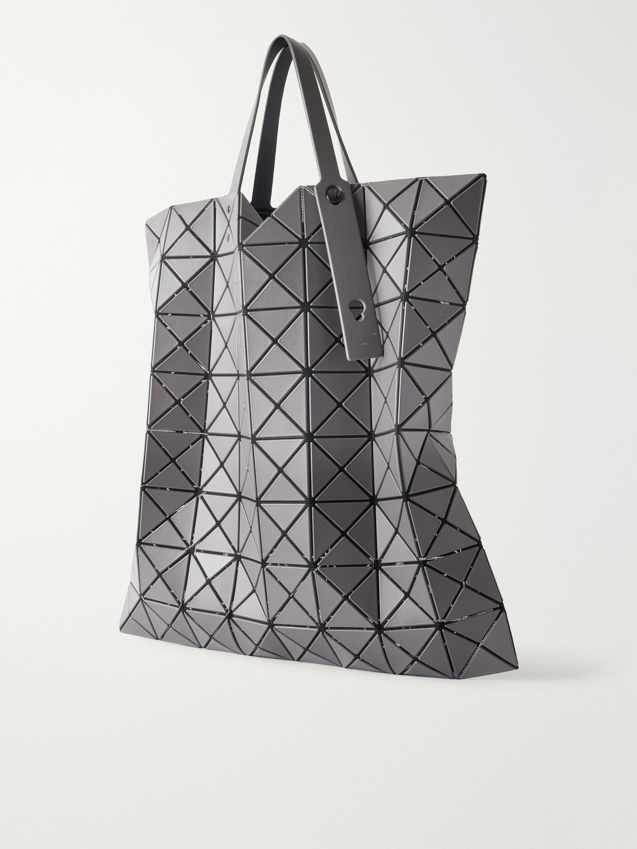 Lucent Paneled Glossed Tote