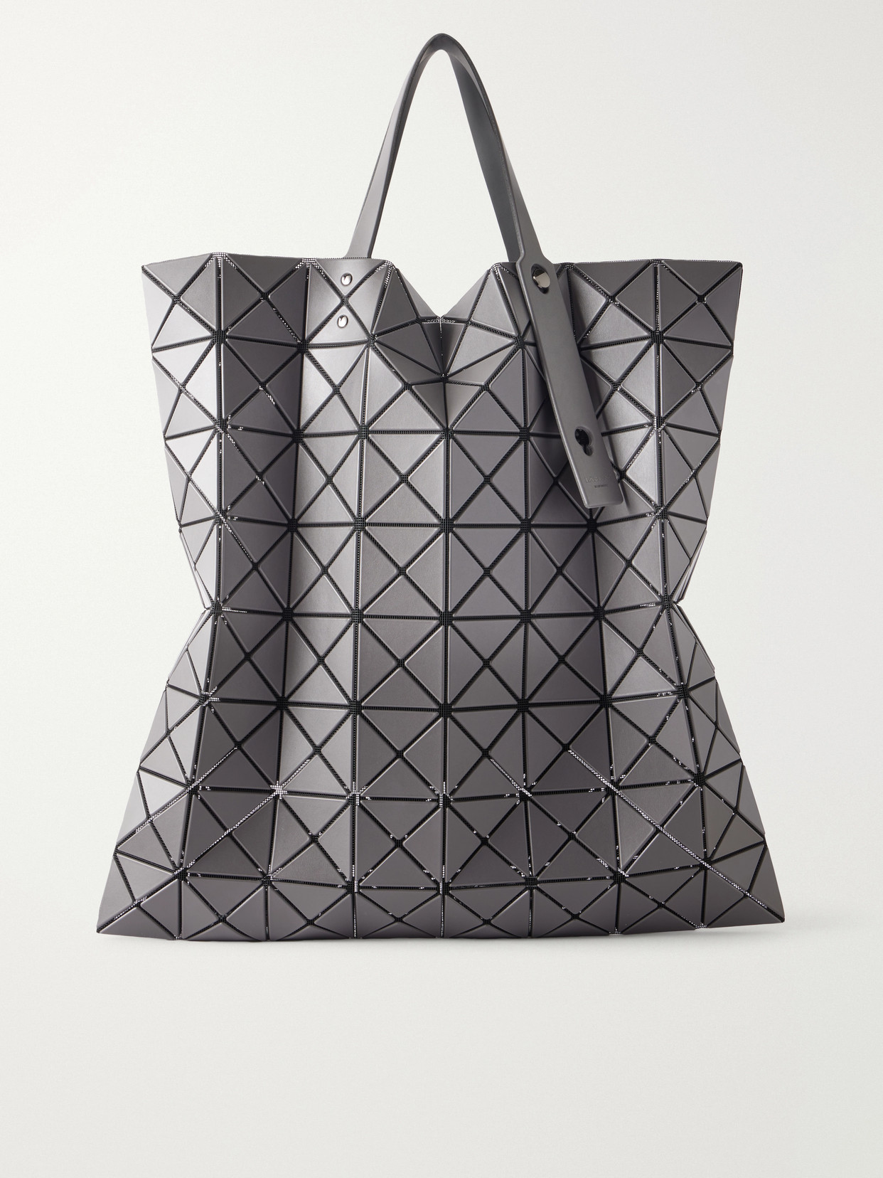 Lucent Paneled Glossed Tote