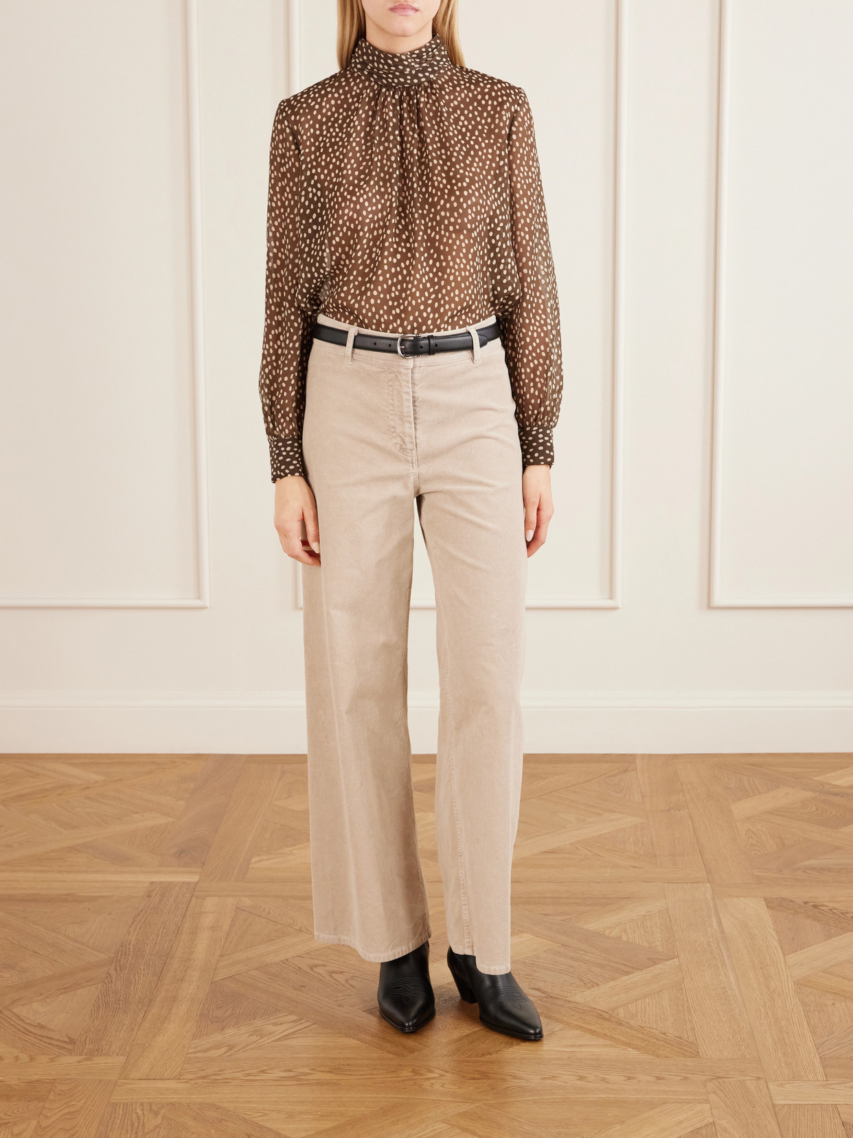 Remie Animal-Print Blouse