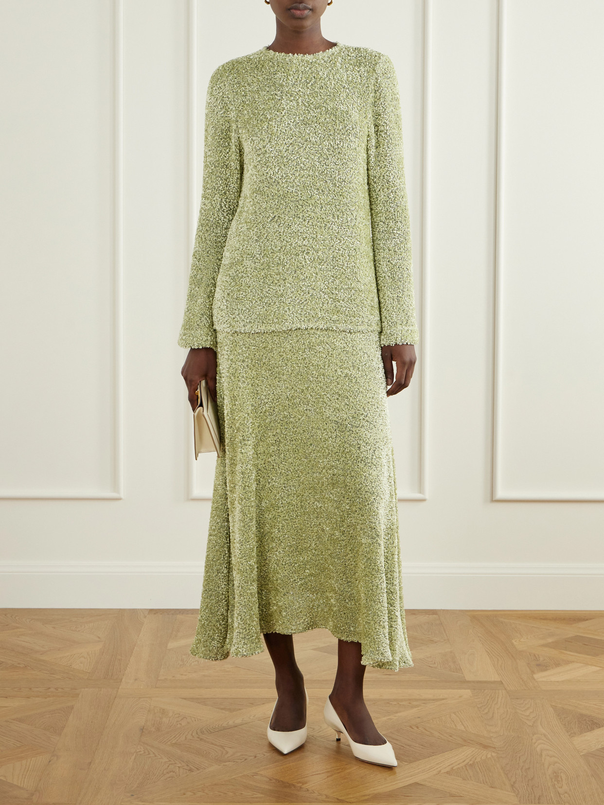 Ingrid Lurex Chenille Midi