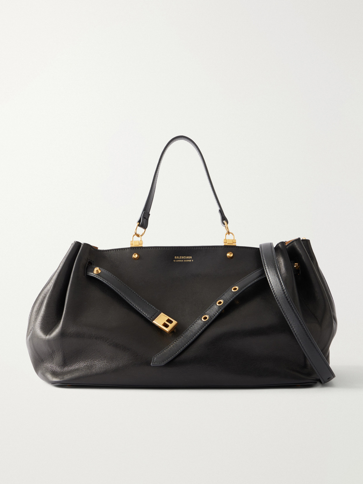 Fan Medium Leather Tote