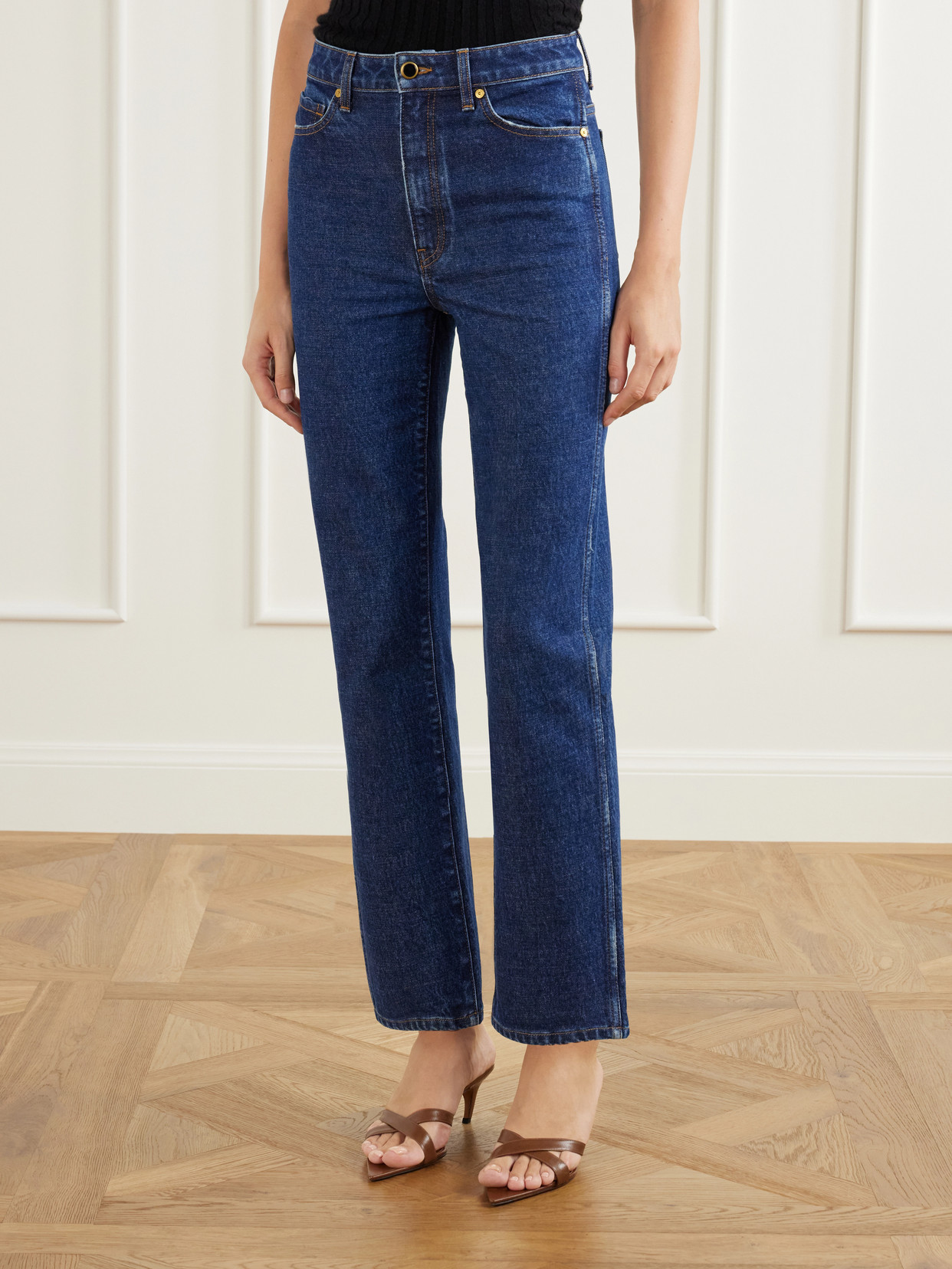 Abigail High-Rise Straight-Leg Jeans