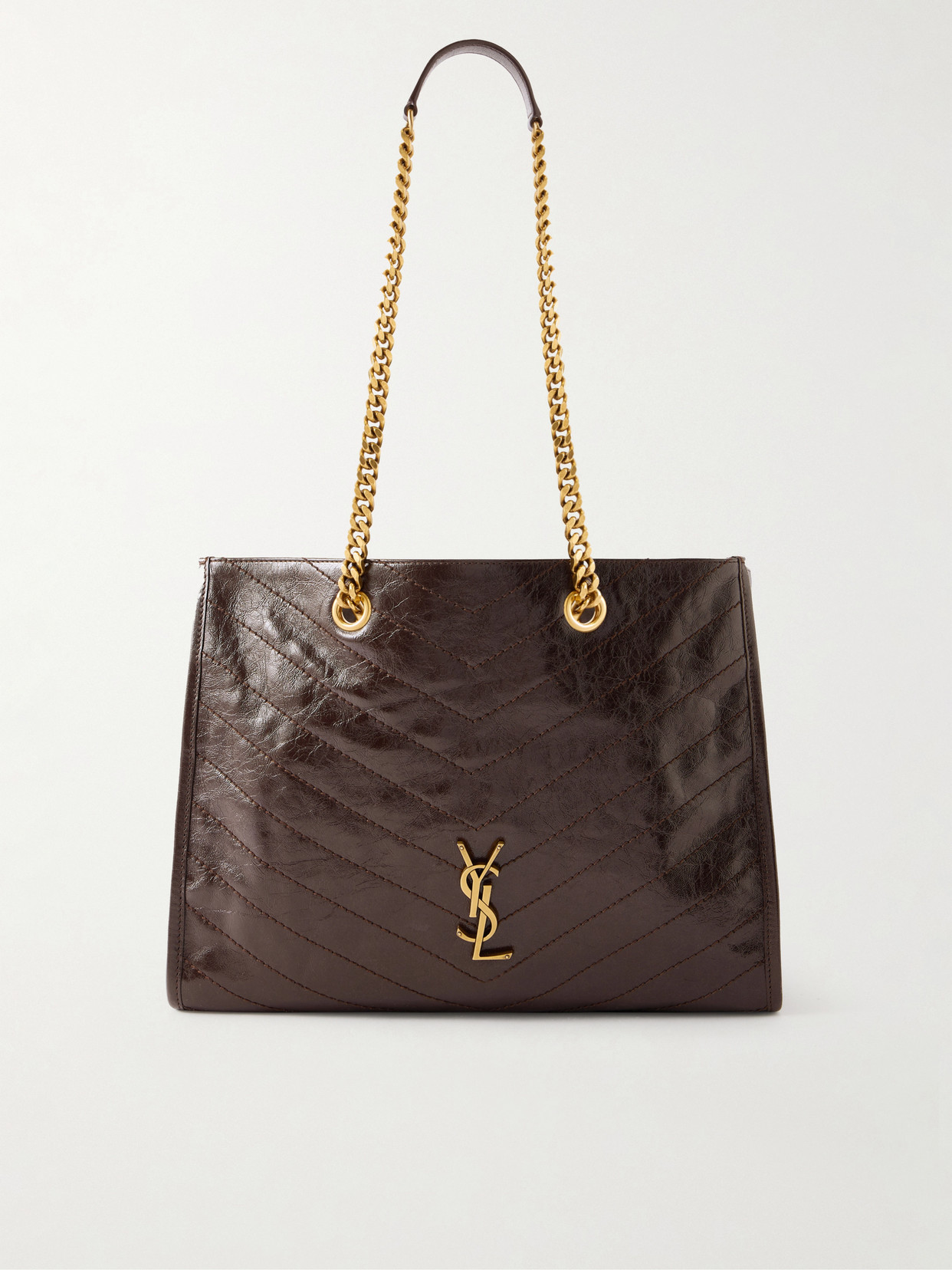 Niki Crinkled-Leather Tote