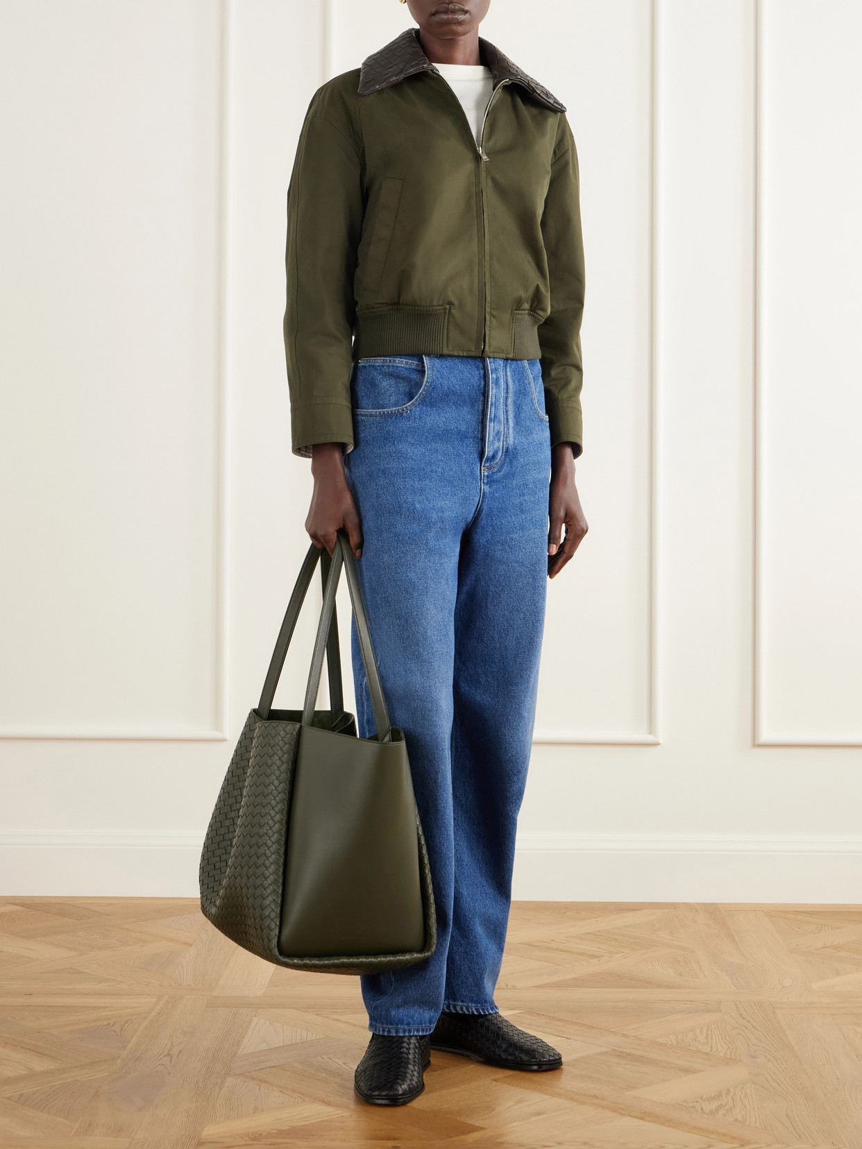 Corso Maxi Intrecciato Leather Tote
