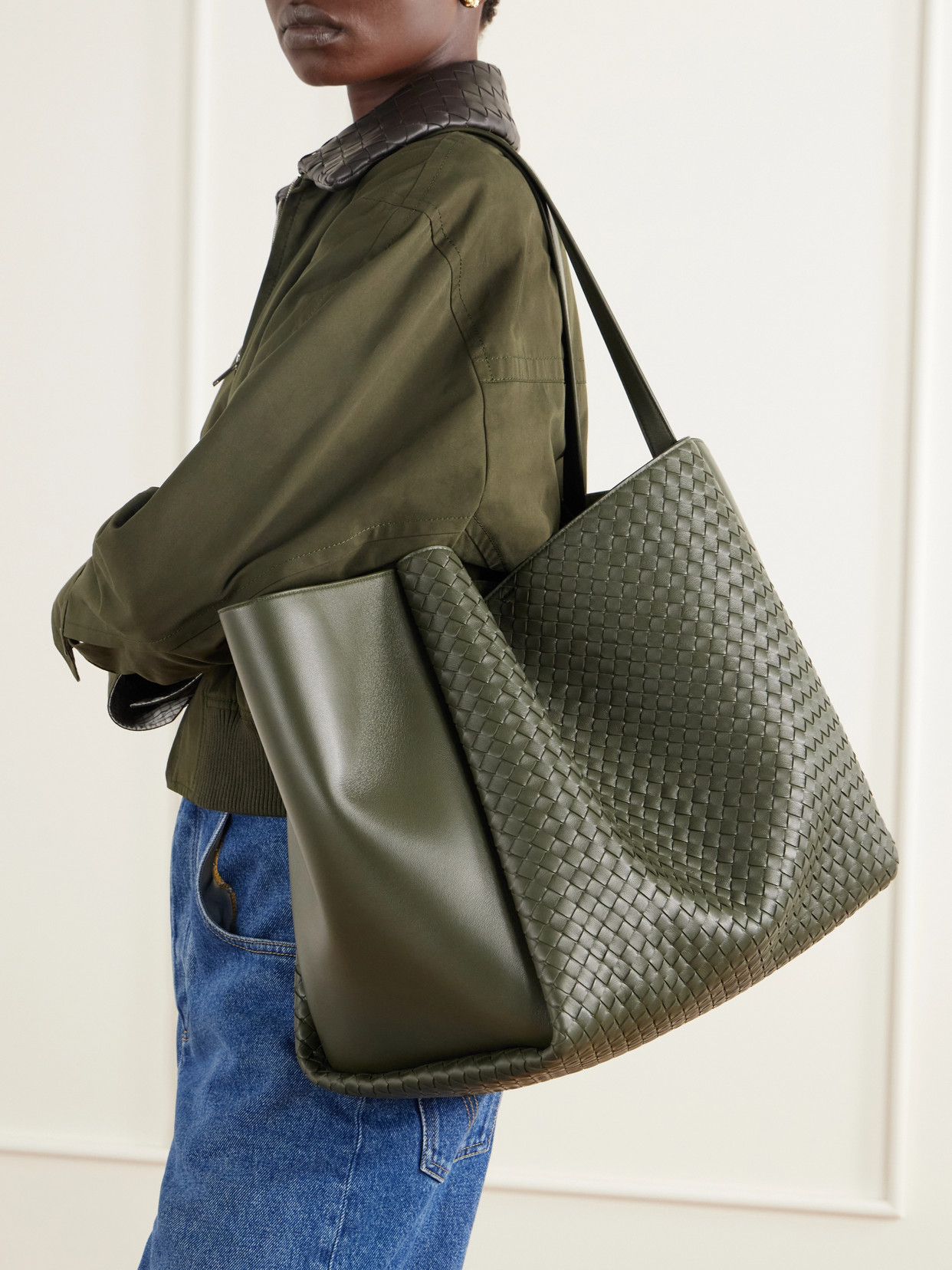 Corso Maxi Intrecciato Leather Tote