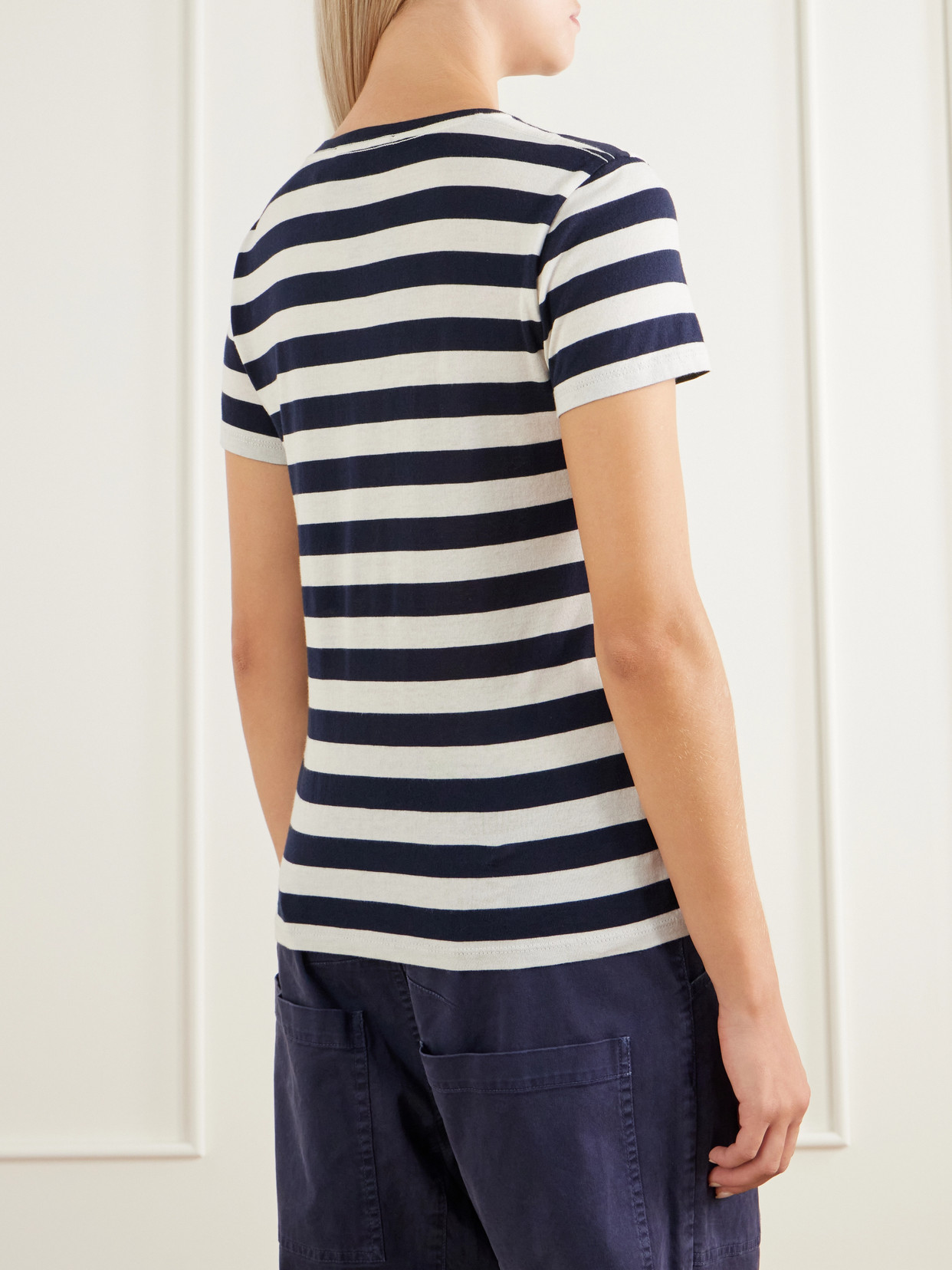 Striped Cotton-Jersey T-Shirt