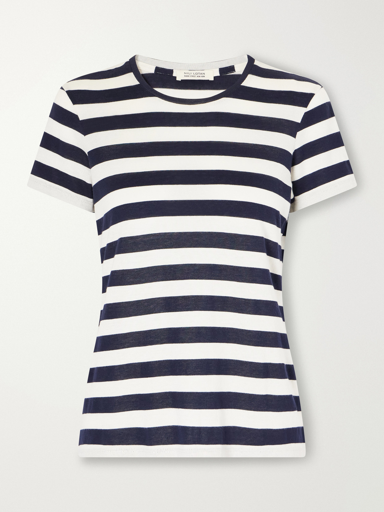 Striped Cotton-Jersey T-Shirt