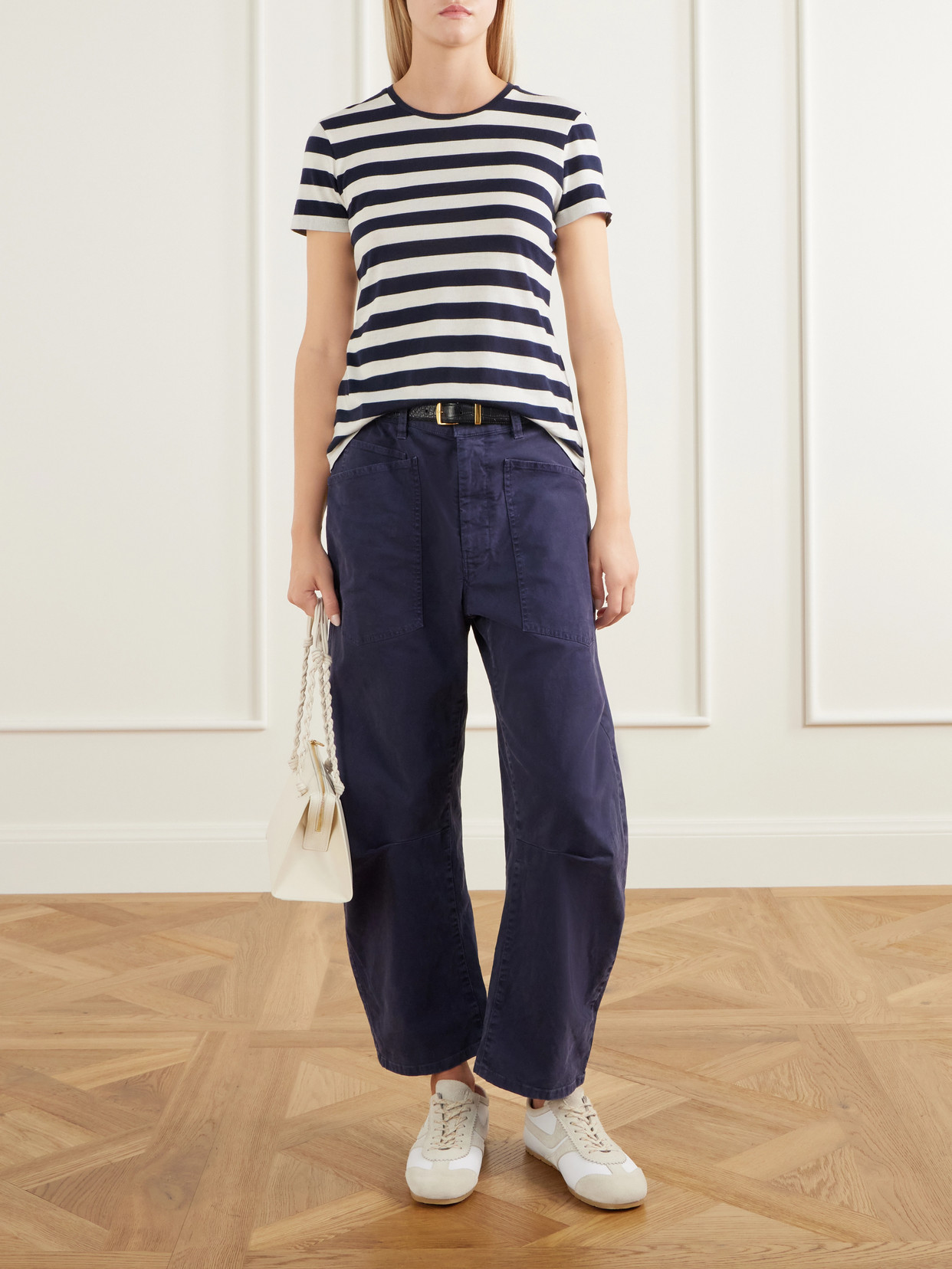 Striped Cotton-Jersey T-Shirt