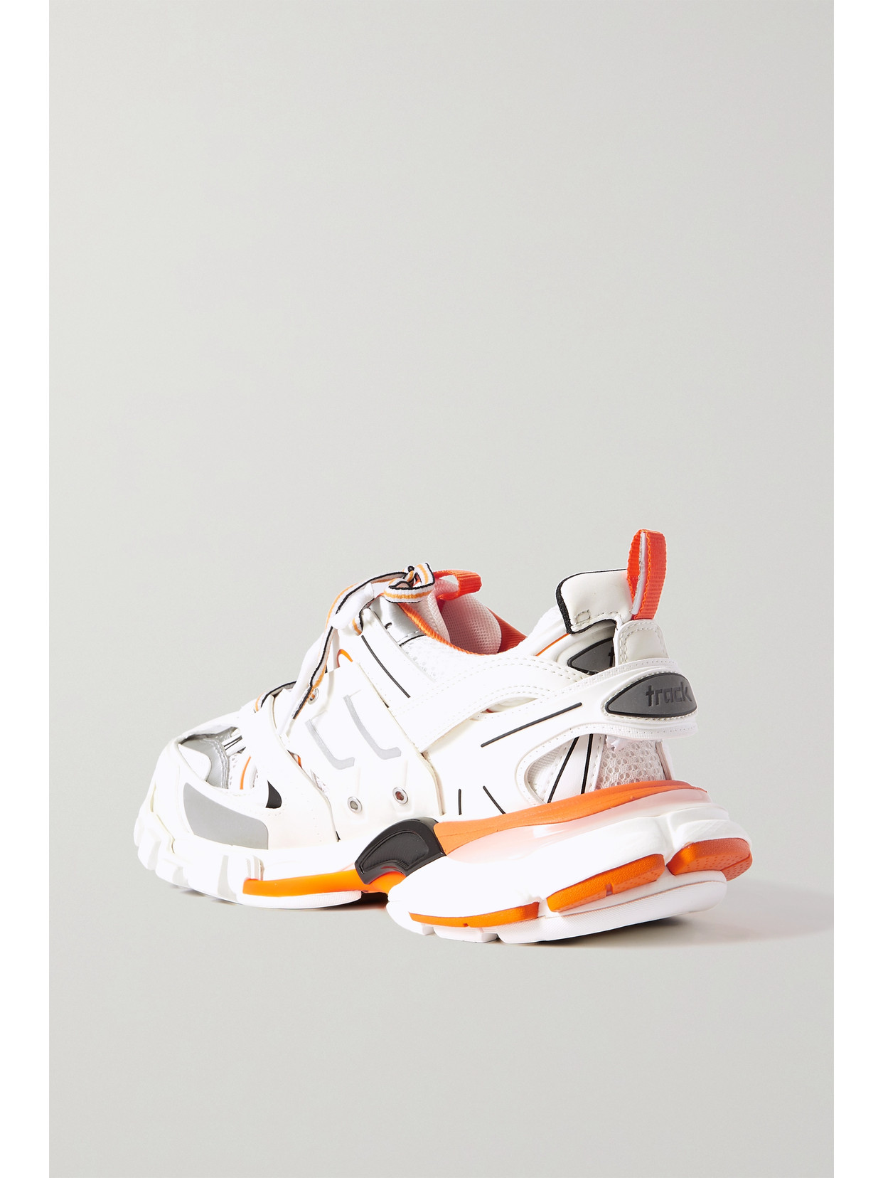 Track Logo-Detailed Mesh And Rubber Sneakers