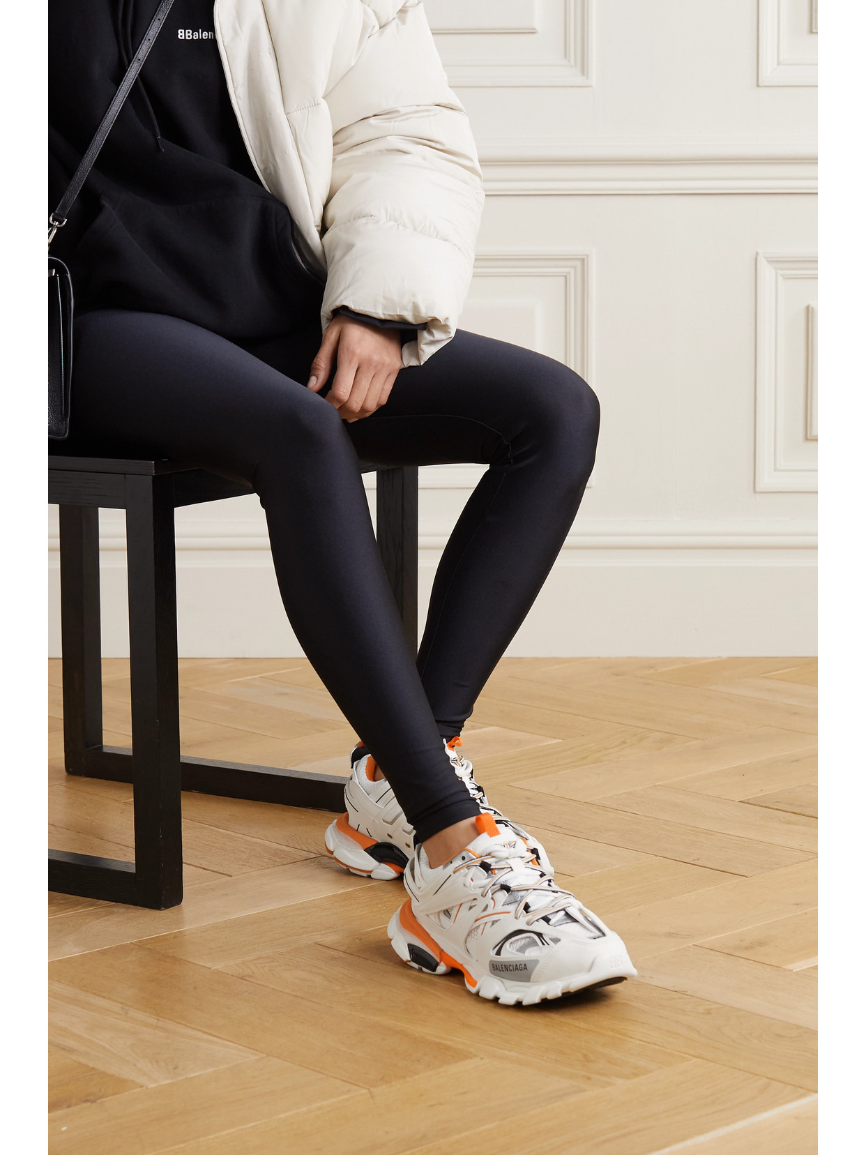 Track Logo-Detailed Mesh And Rubber Sneakers