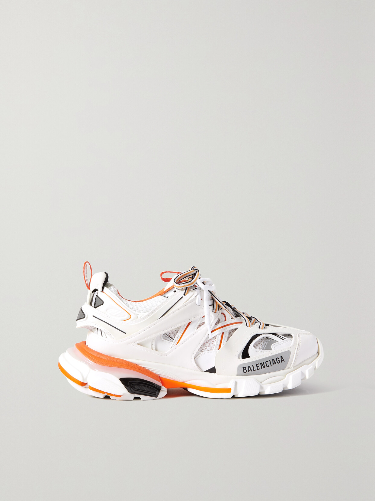 Track Logo-Detailed Mesh And Rubber Sneakers
