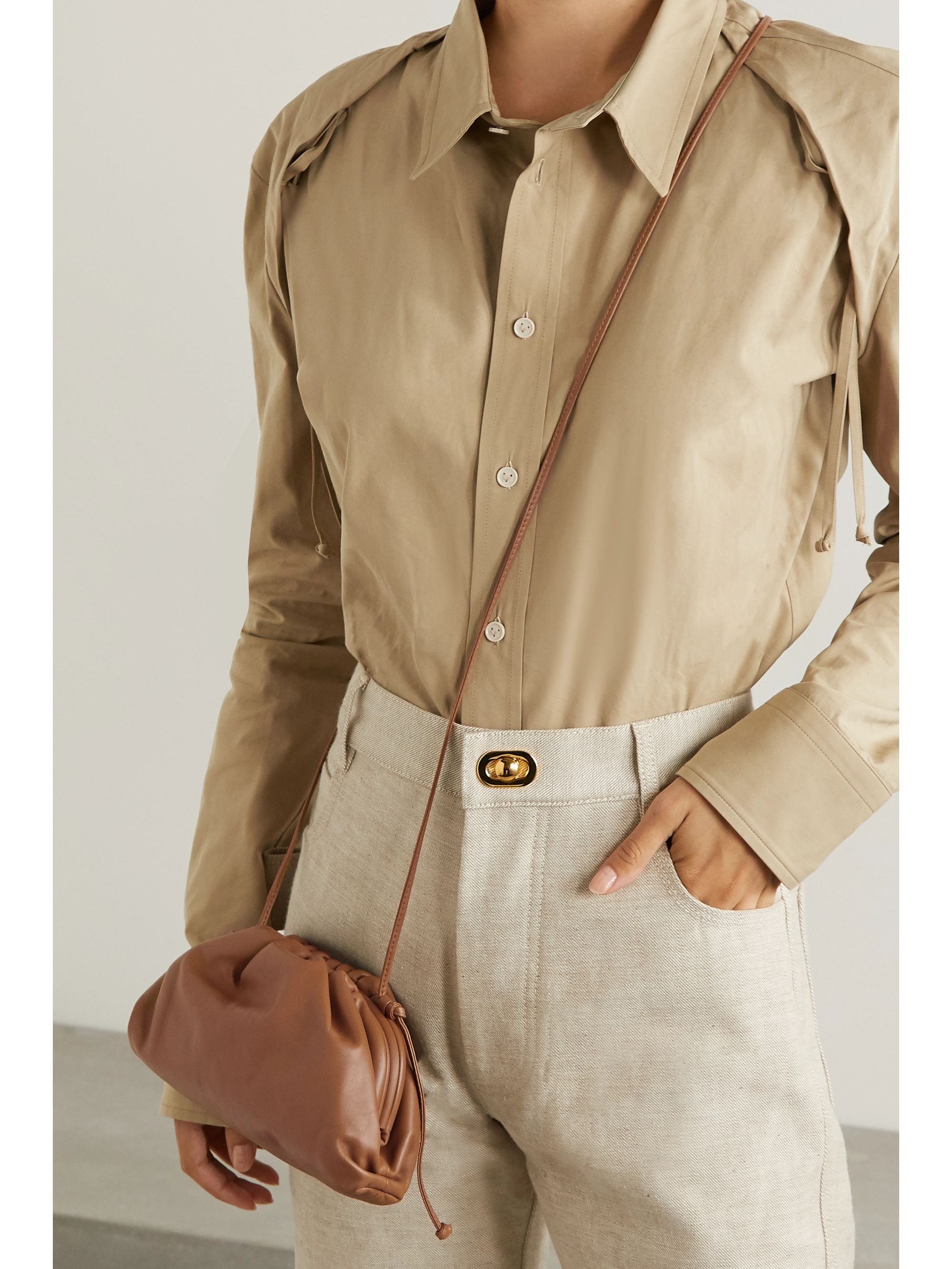 bottega veneta the mini pouch leather clutch